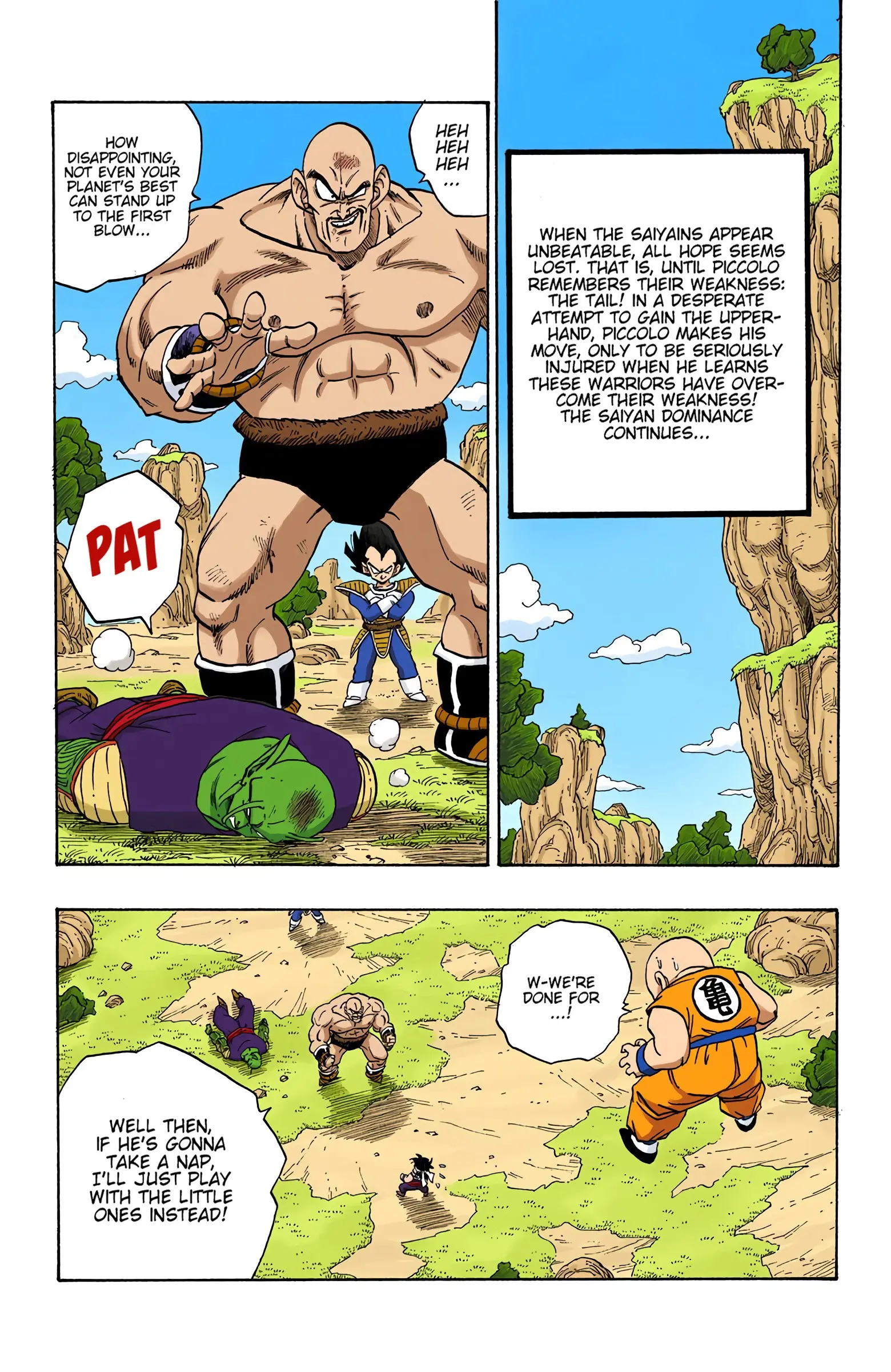 DBZ Saiyan Saga Colored Manga, chapter 221, page 2