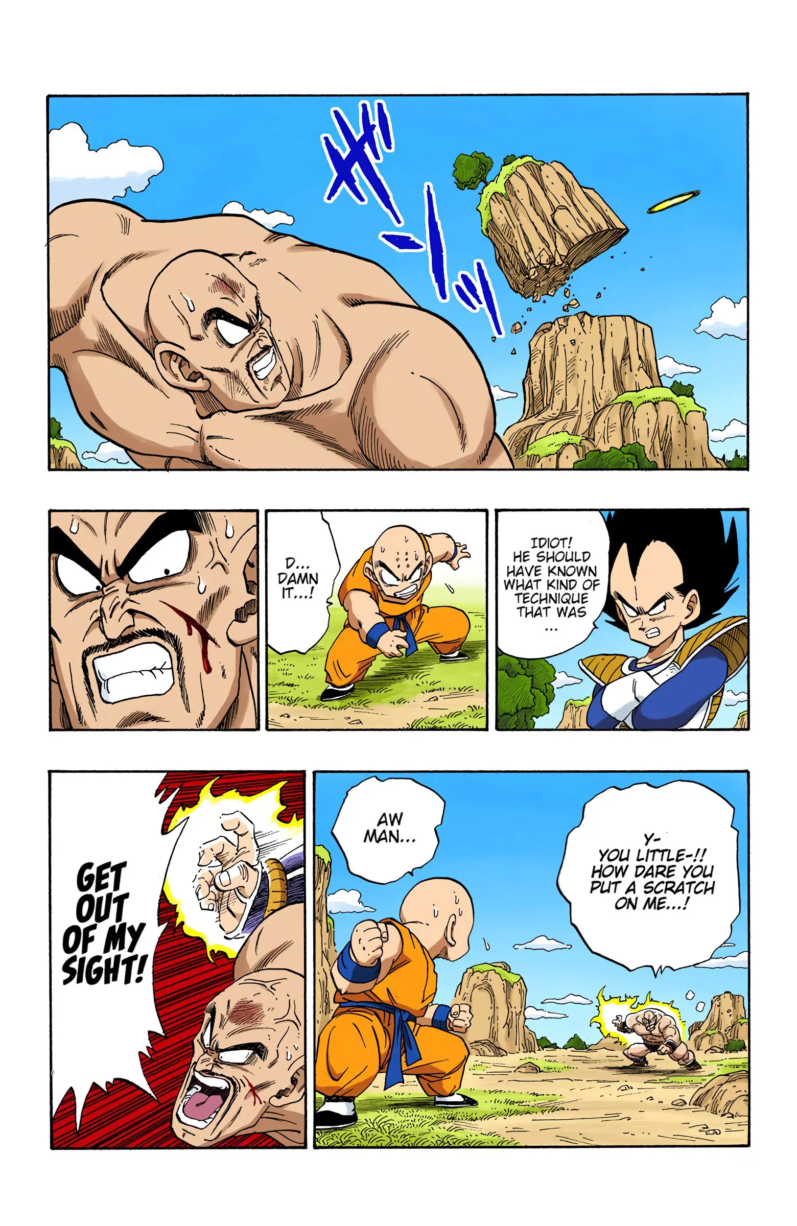 DBZ Saiyan Saga Colored Manga, chapter 221, page 11