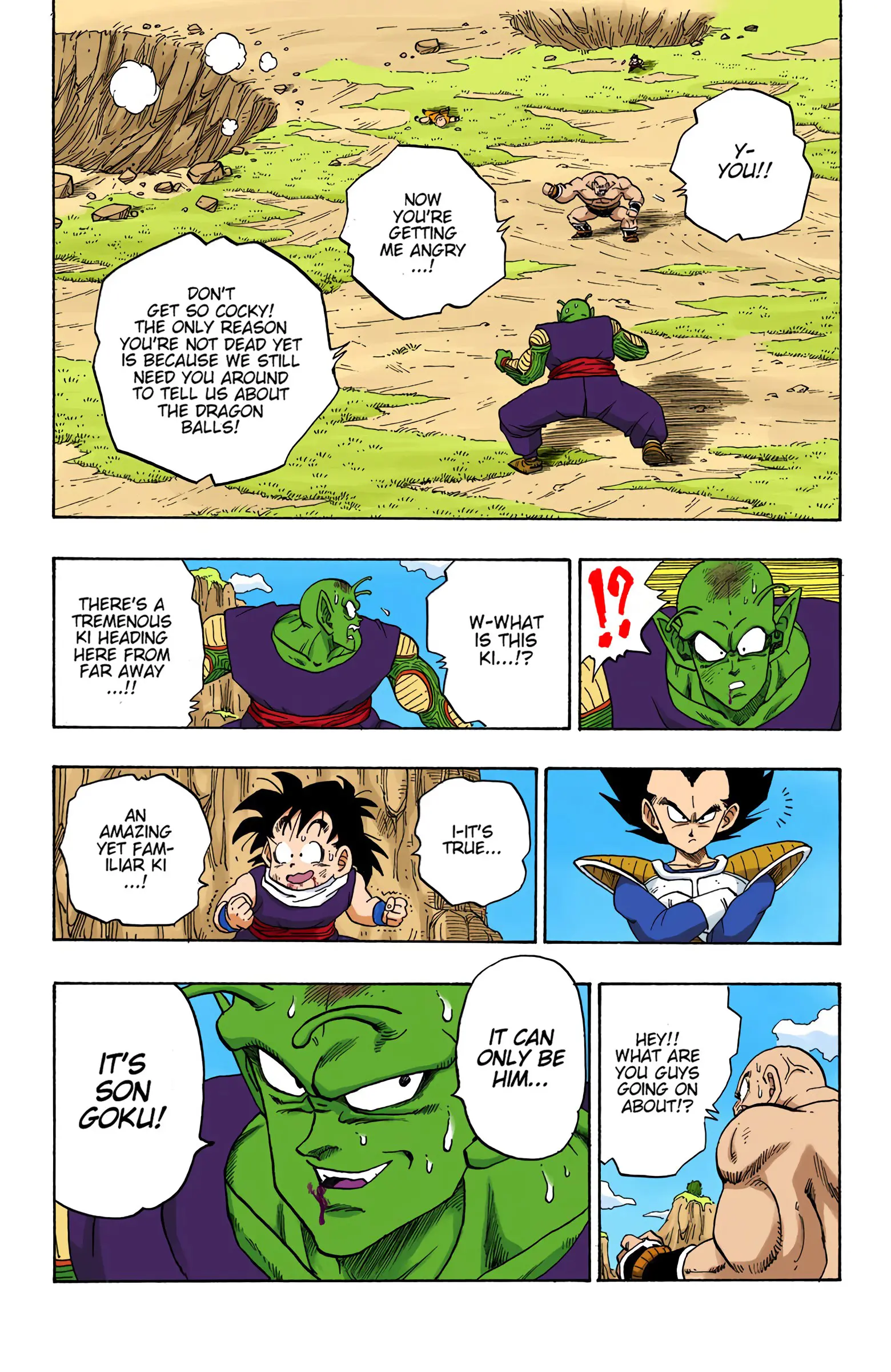 DBZ Saiyan Saga Colored Manga, chapter 221, page 15