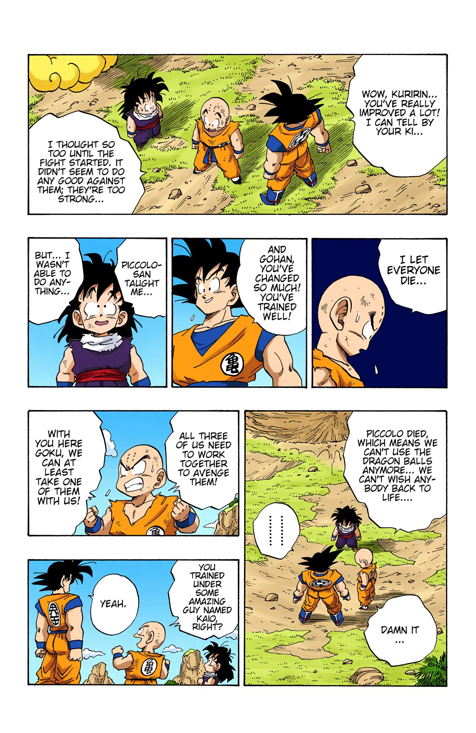 DBZ Saiyan Saga Colored Manga, chapter 224, page 8