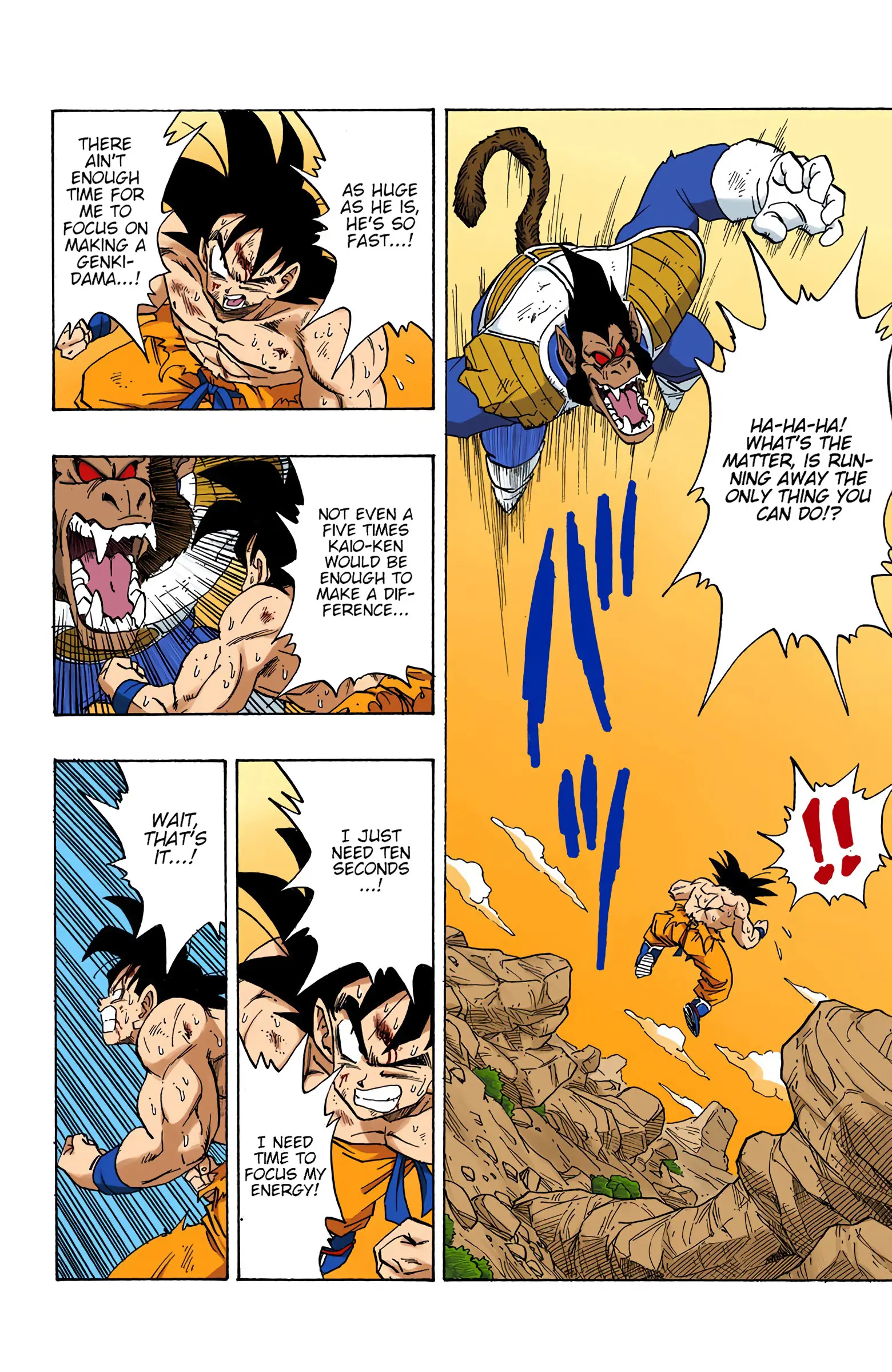 DBZ Saiyan Saga Colored Manga, chapter 233, page 12