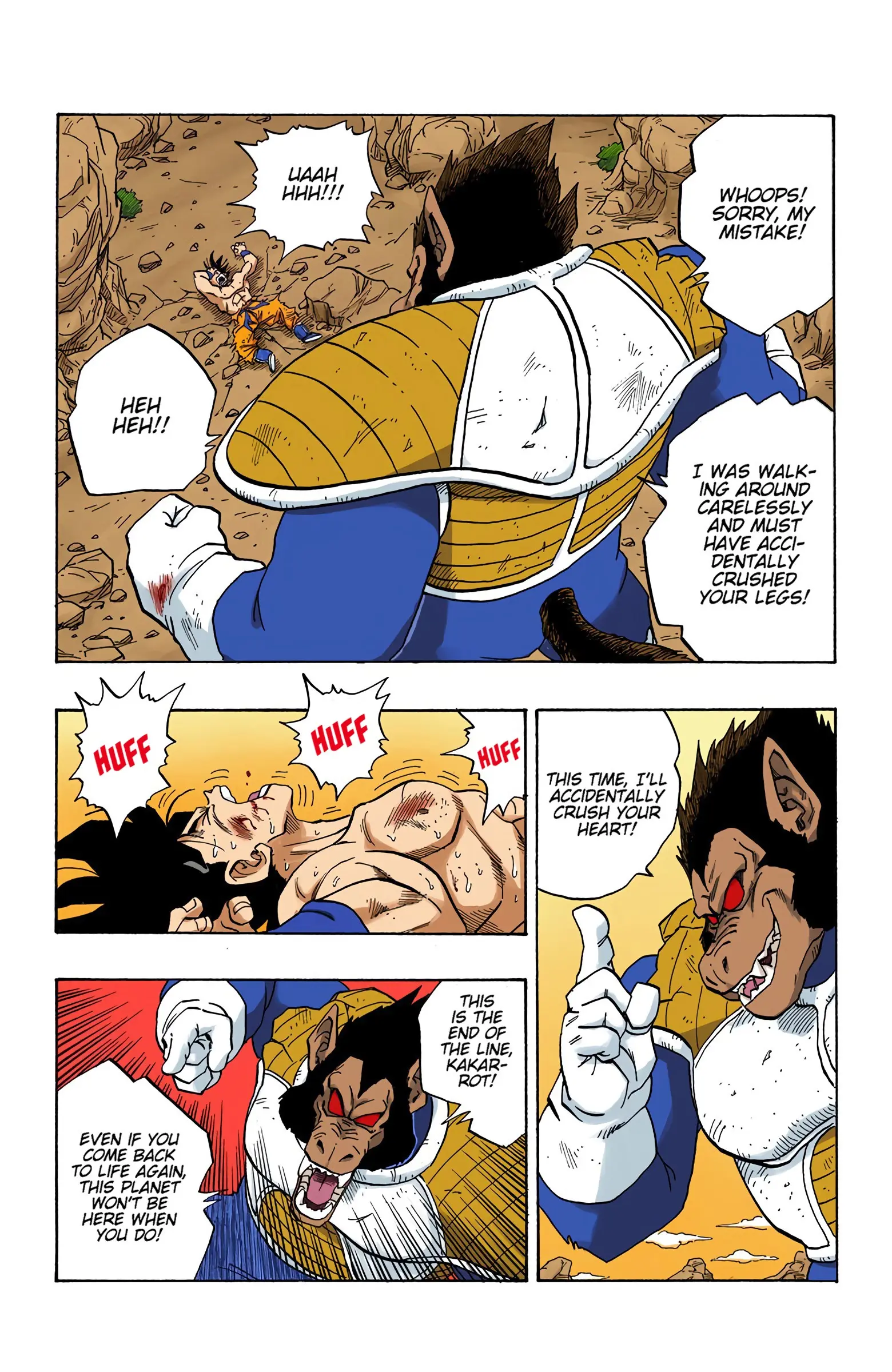 DBZ Saiyan Saga Colored Manga, chapter 234, page 12