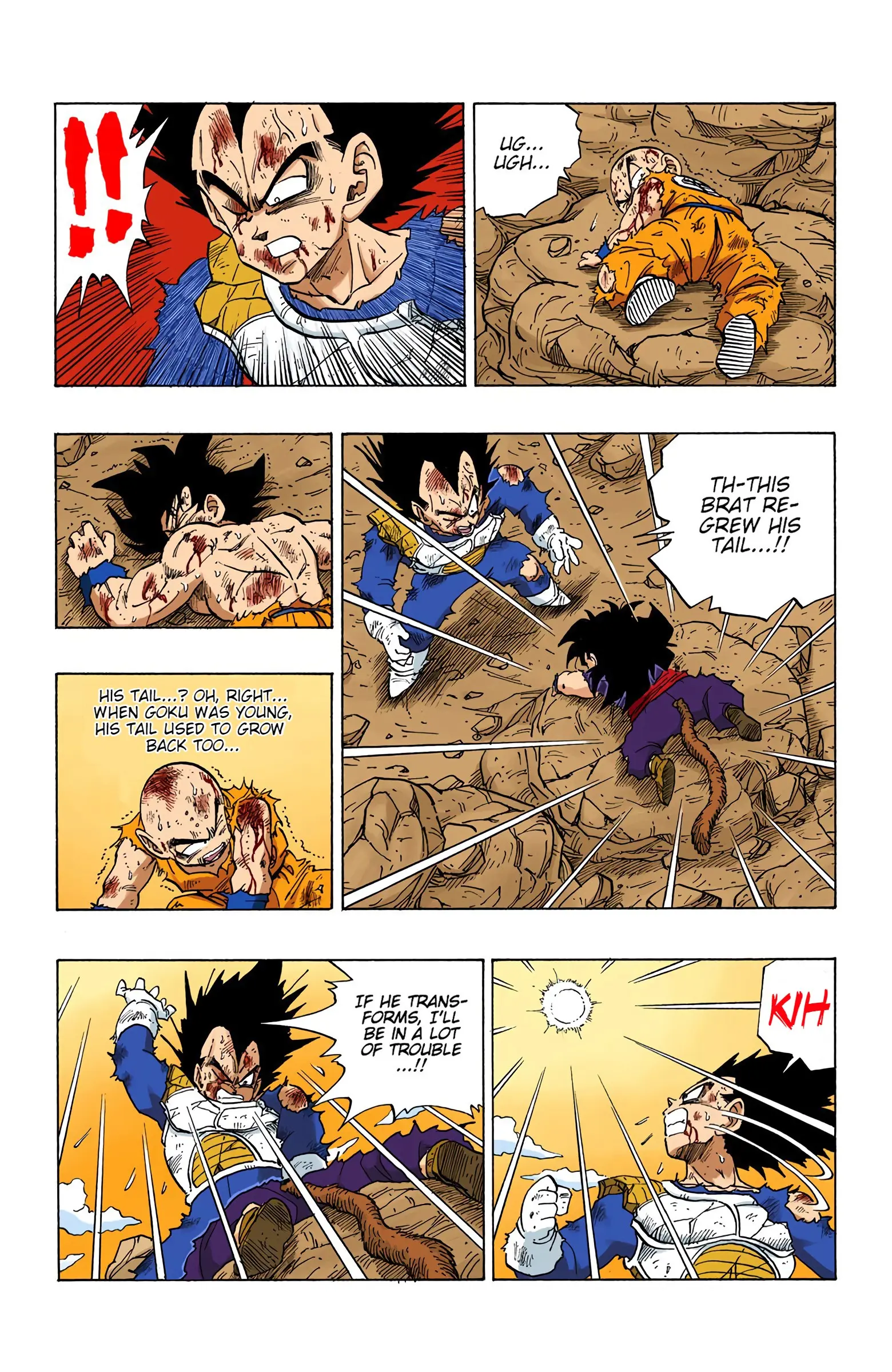 DBZ Saiyan Saga Colored Manga, chapter 239, page 8
