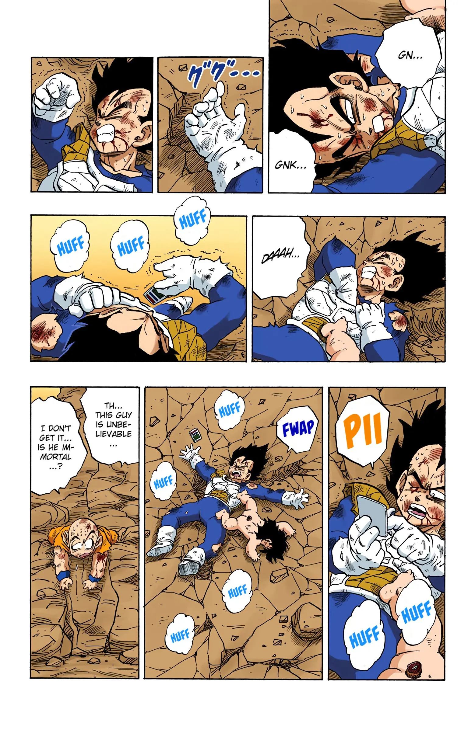 DBZ Saiyan Saga Colored Manga, chapter 240, page 13