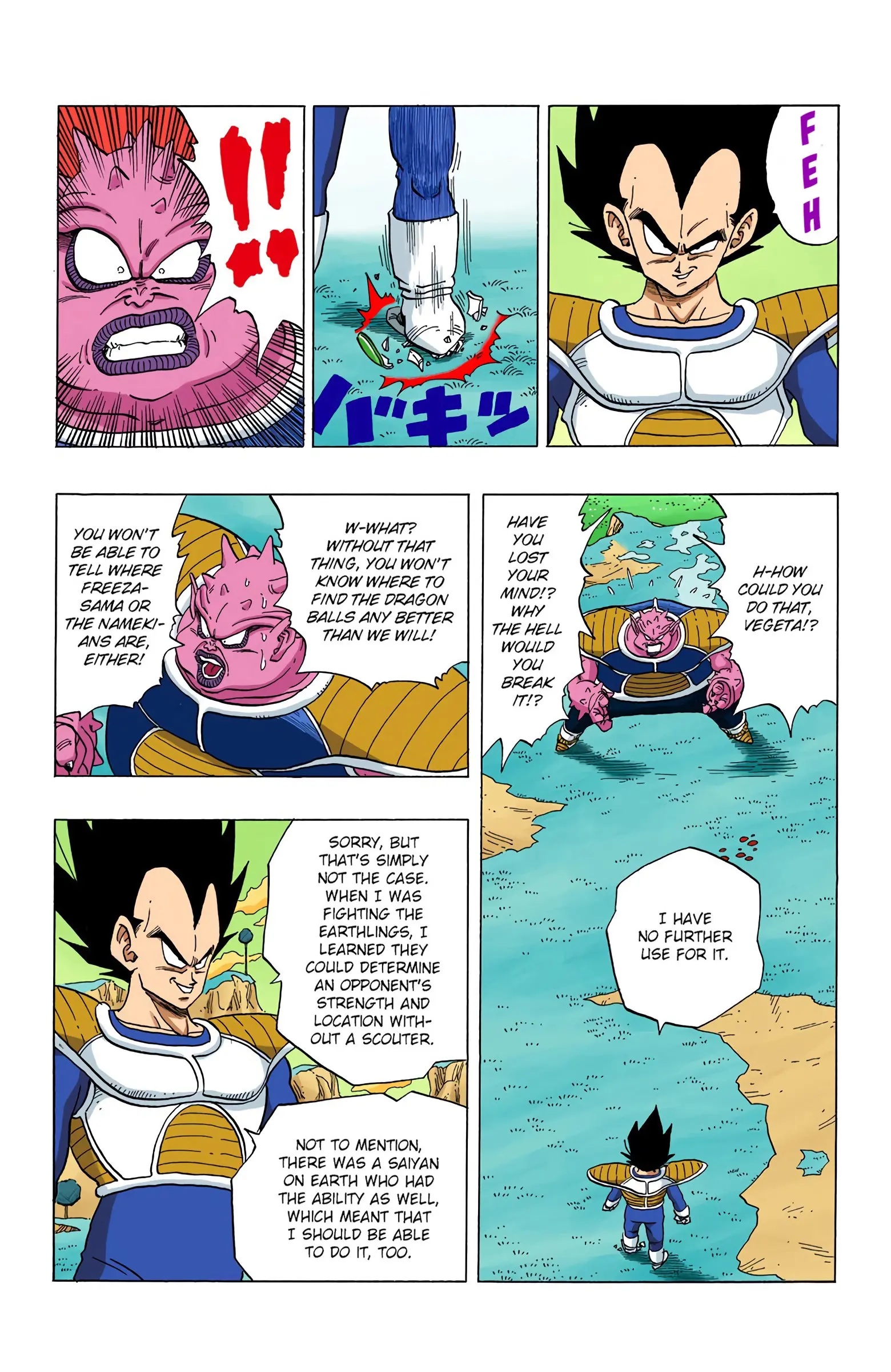 DBZ Frieza Saga Colored Manga, chapter 257, page 5