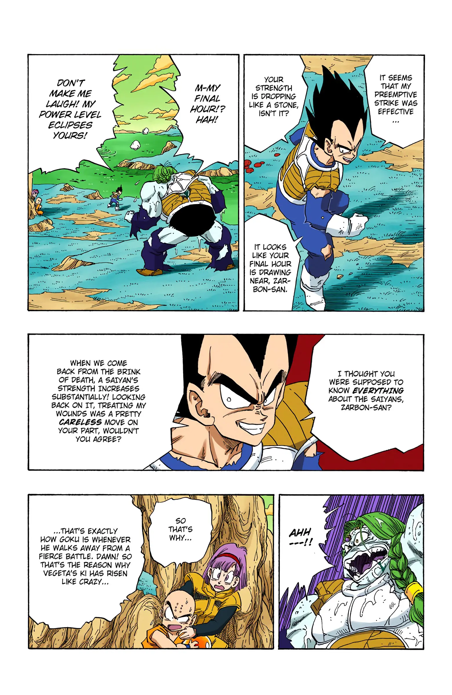 DBZ Frieza Saga Colored Manga, chapter 268, page 9