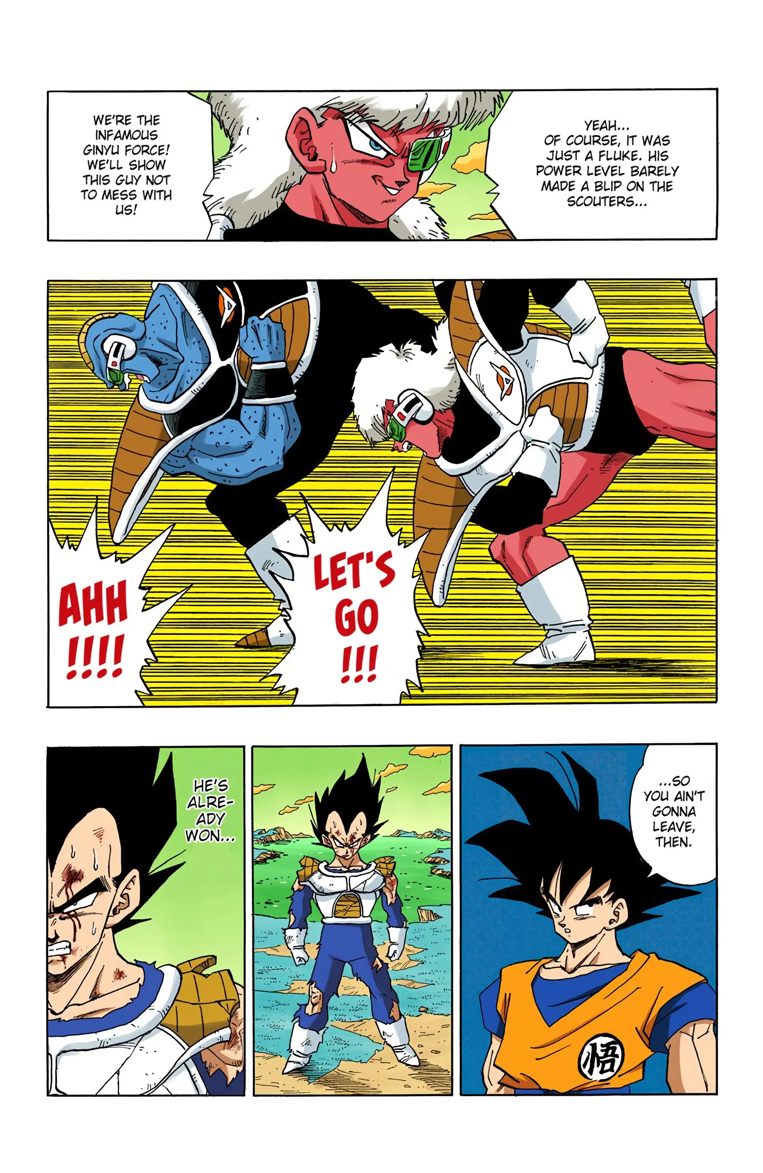 DBZ Frieza Saga Colored Manga, chapter 281, page 4