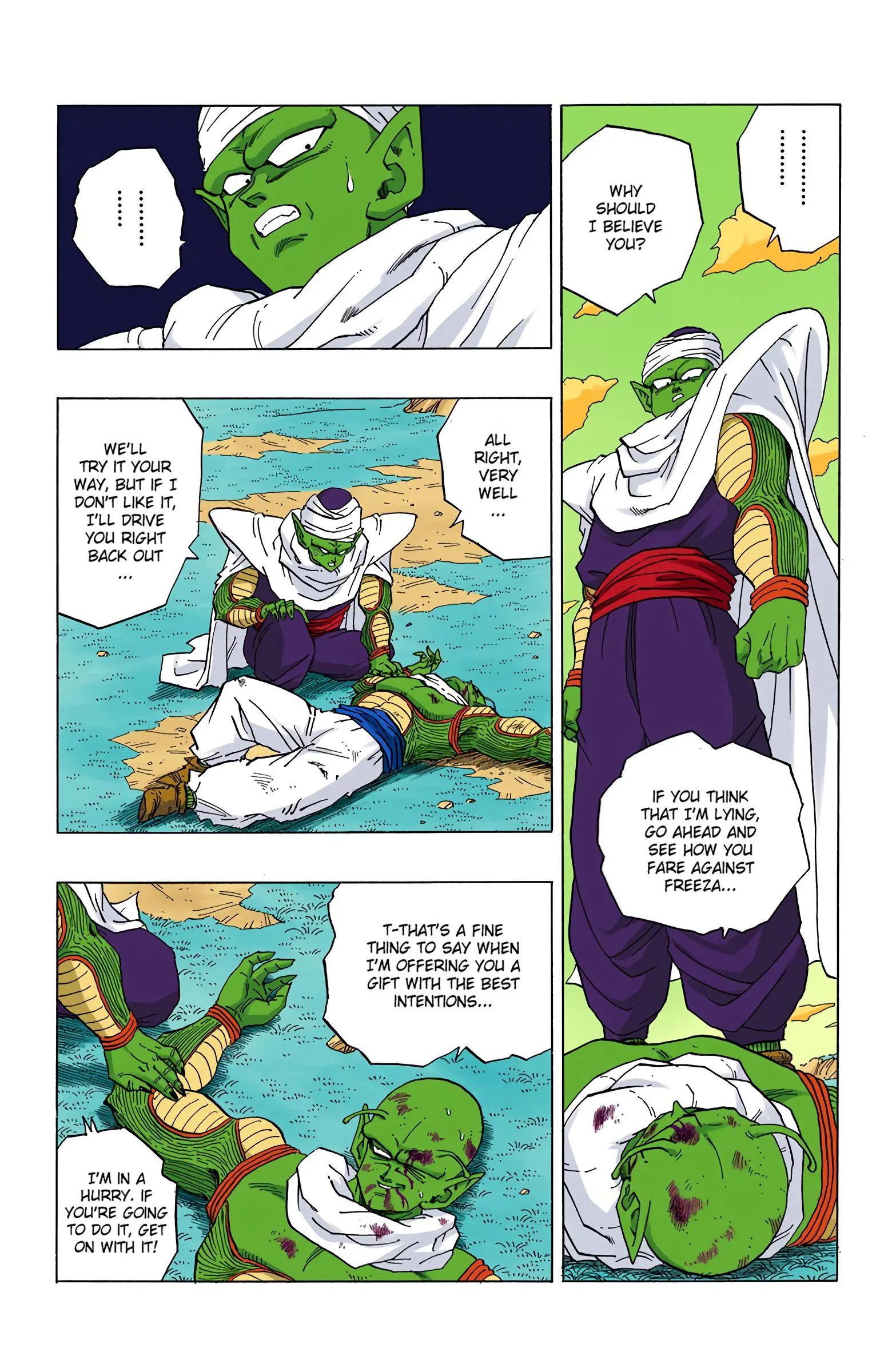 DBZ Frieza Saga Colored Manga, chapter 295, page 4