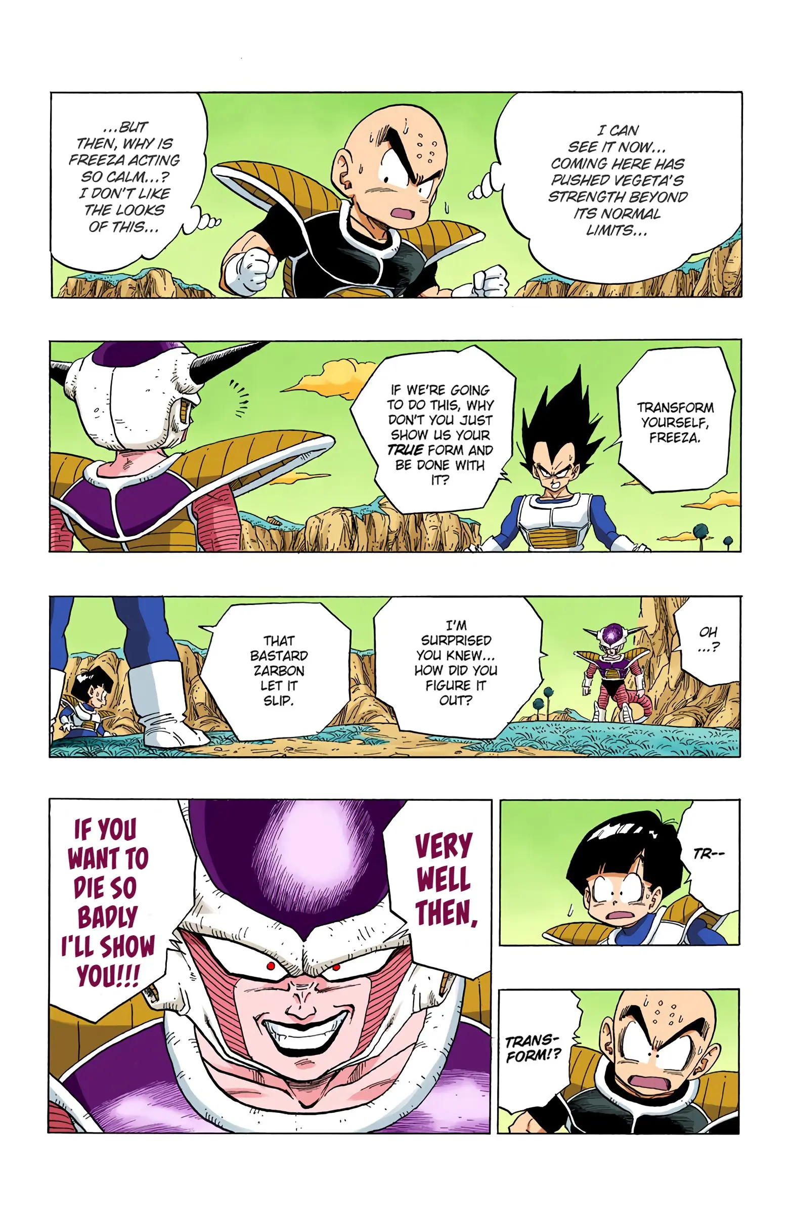 DBZ Frieza Saga Colored Manga, chapter 295, page 15