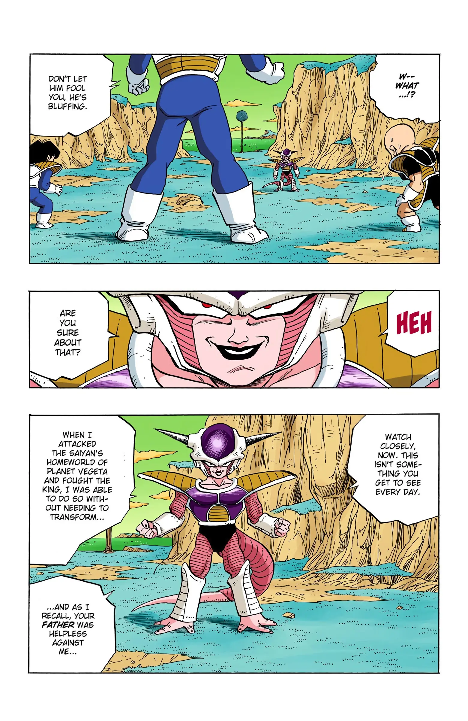 DBZ Frieza Saga Colored Manga, chapter 296, page 3