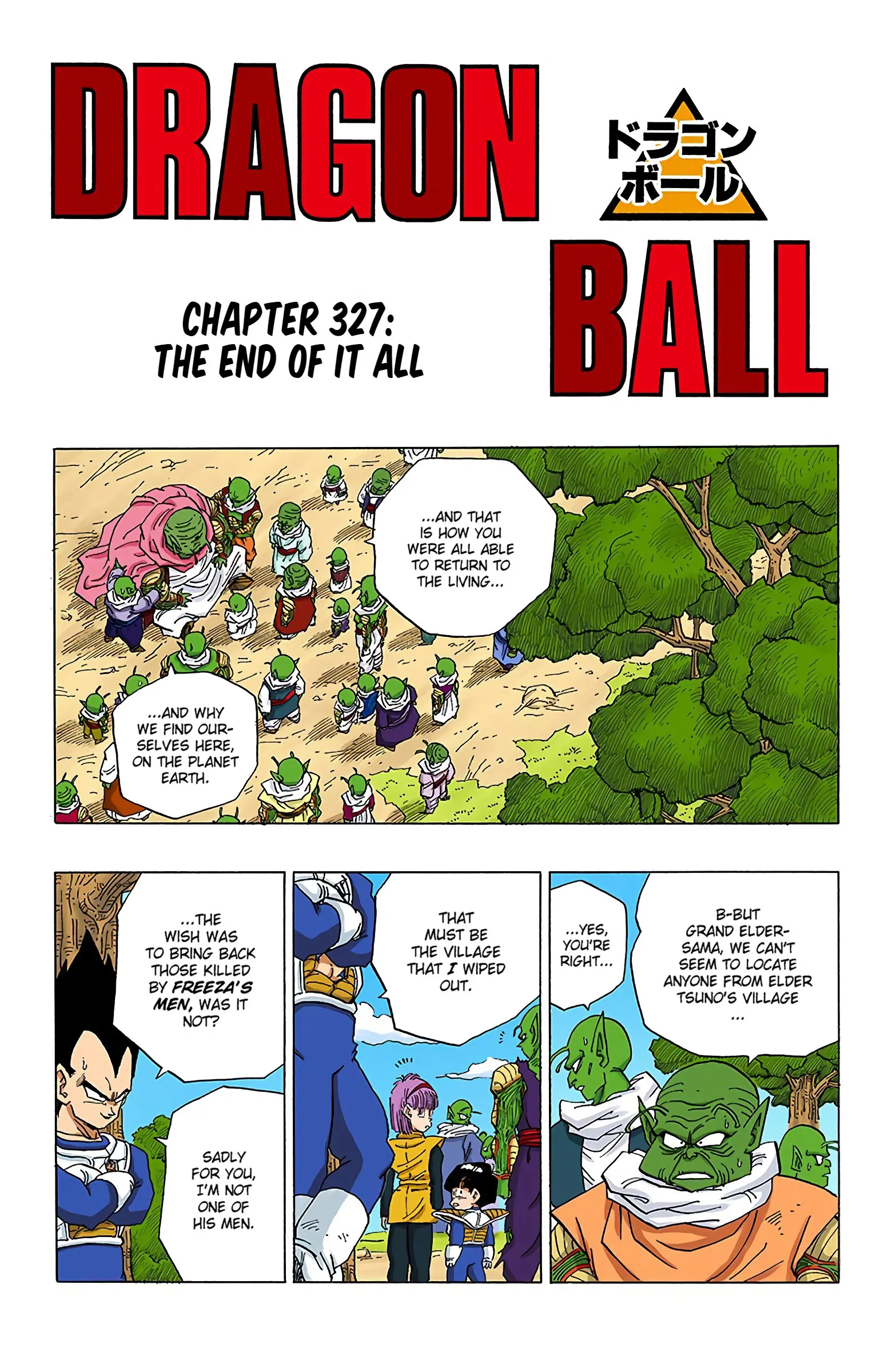 DBZ Frieza Saga Colored Manga, chapter 327, page 1