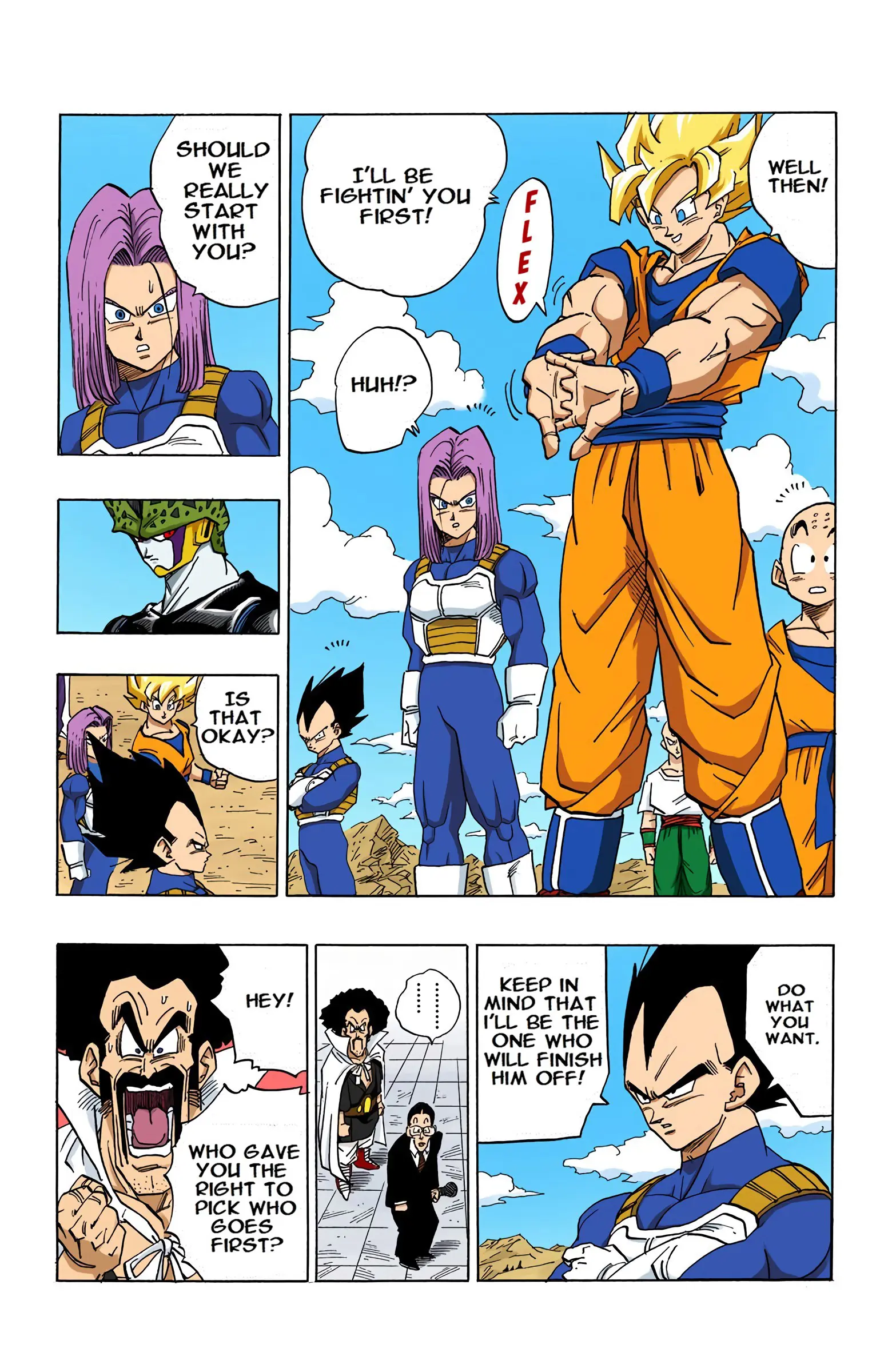 DBZ Perfect Cell Saga (Colored), chapter 395, page 13