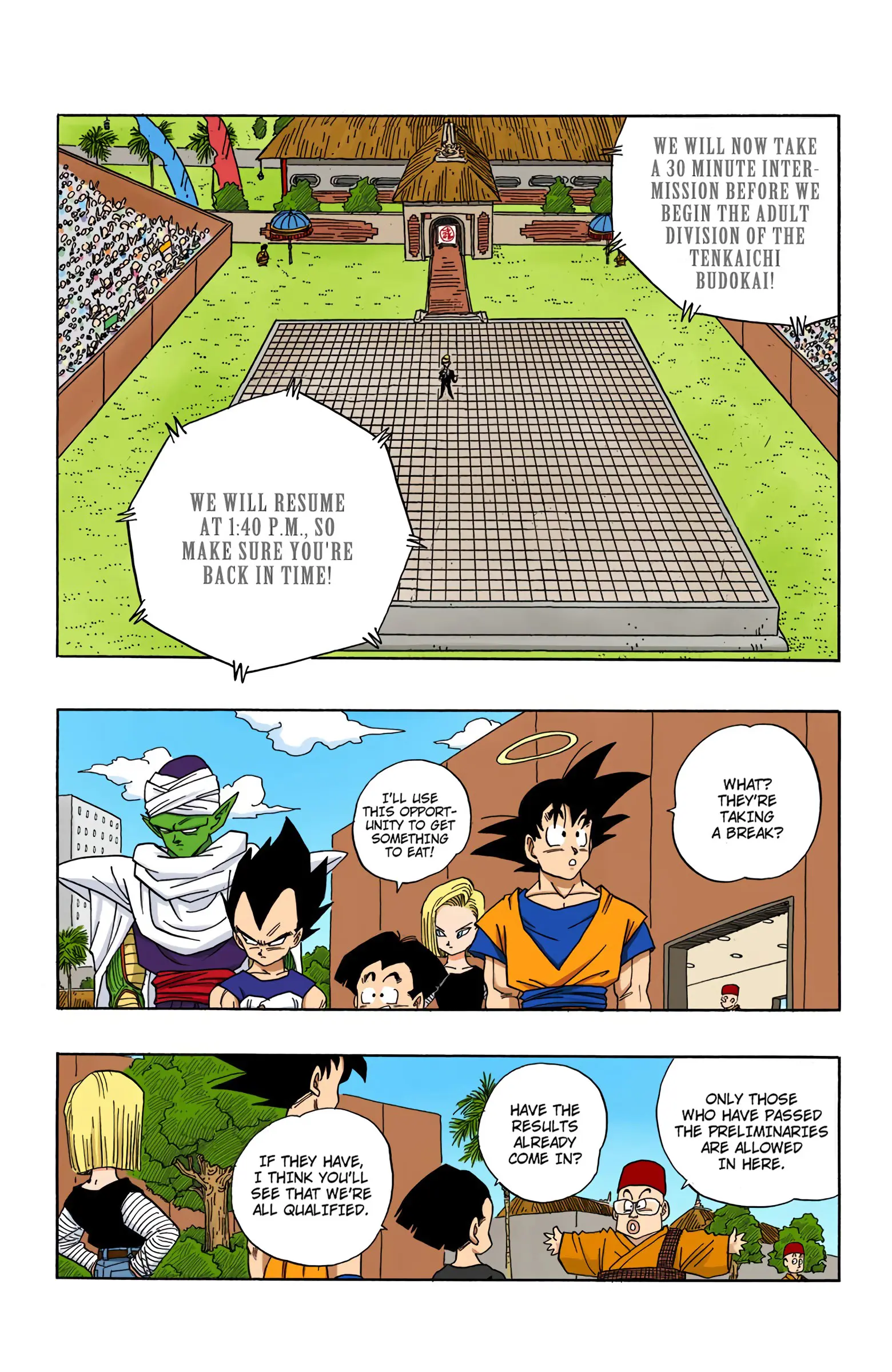 DBZ Majin Buu Saga Colored Manga, chapter 437, page 2
