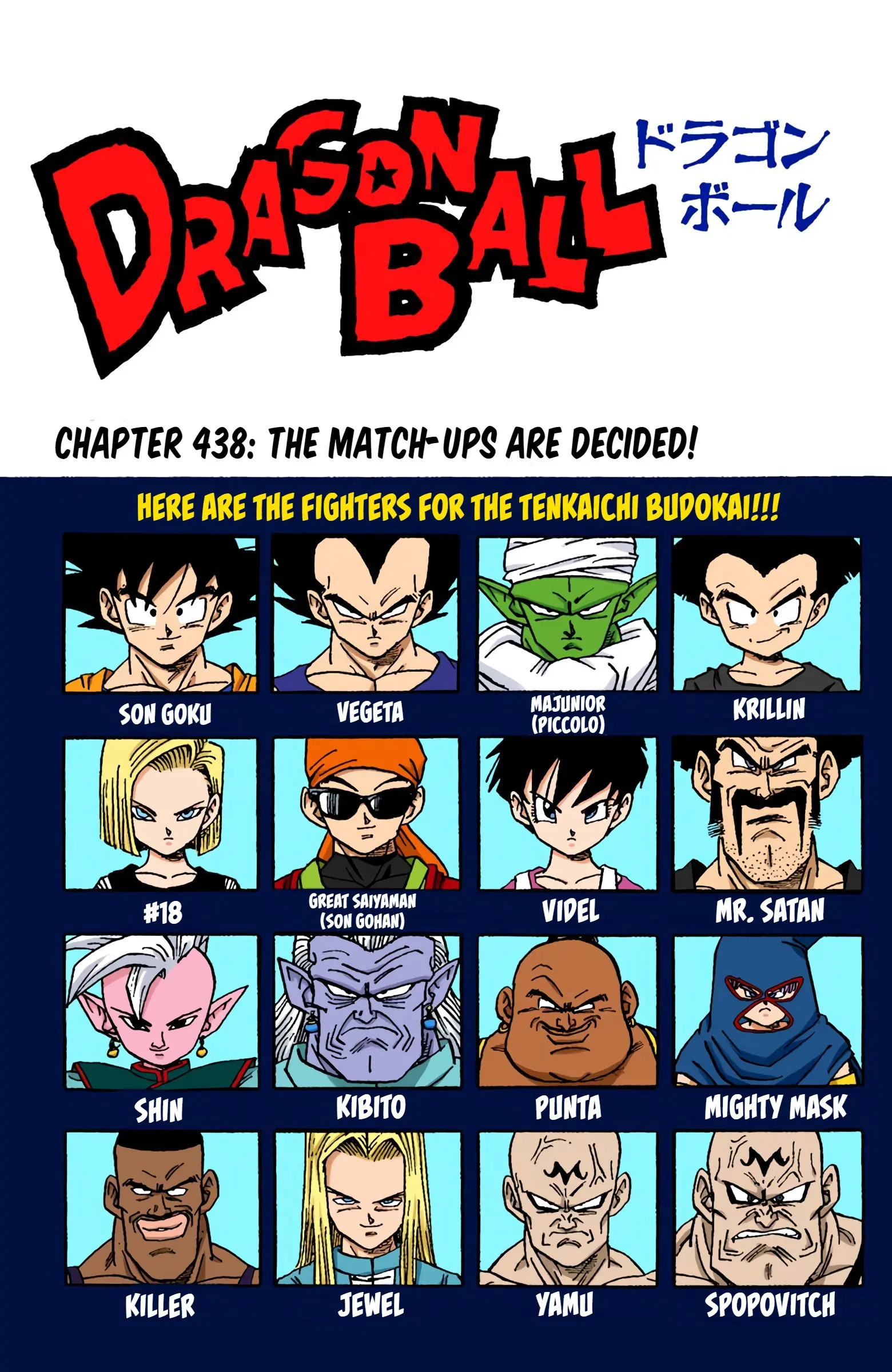 DBZ Majin Buu Saga Colored Manga, chapter 438, page 1