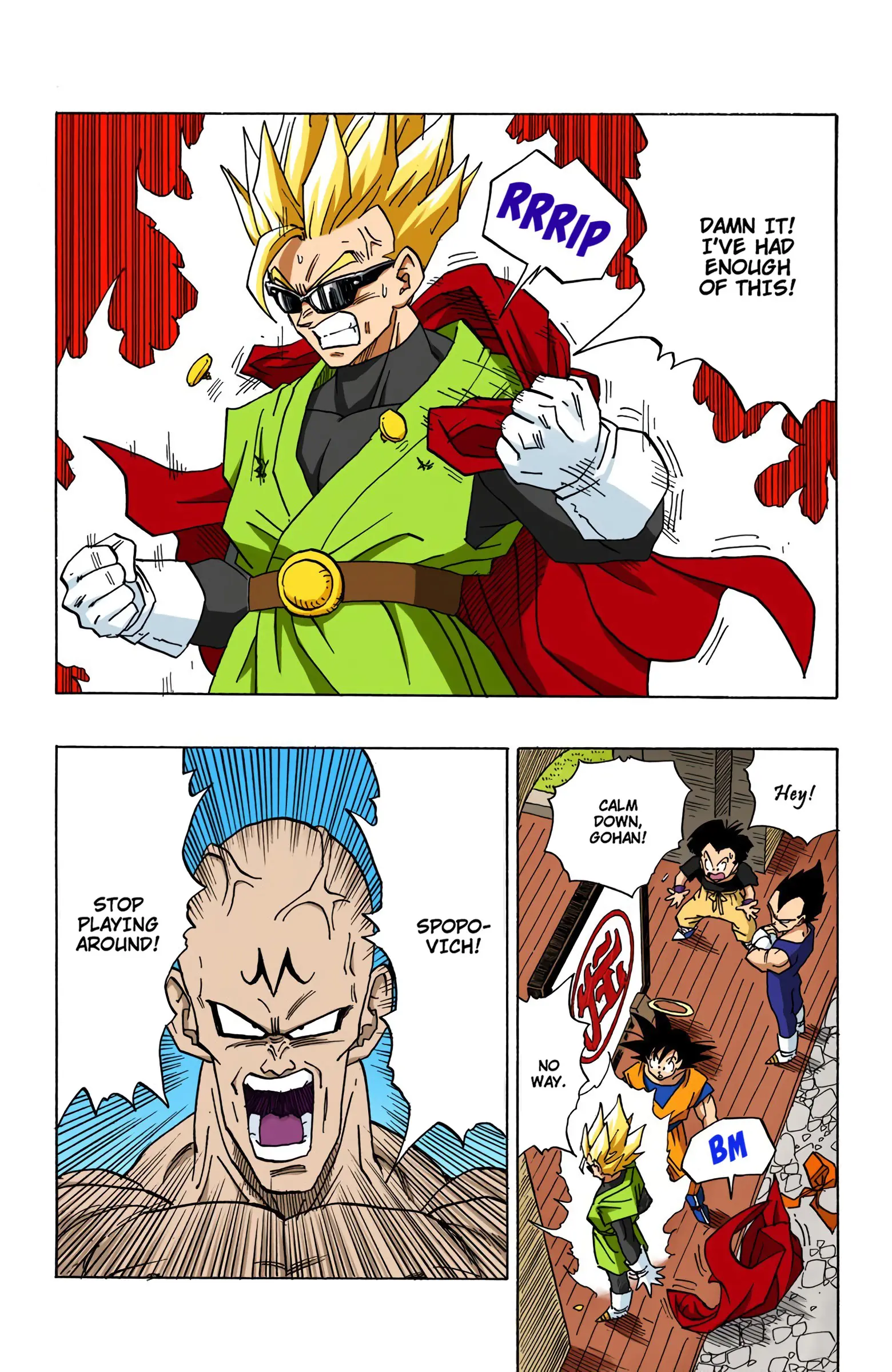 DBZ Majin Buu Saga Colored Manga, chapter 442, page 7