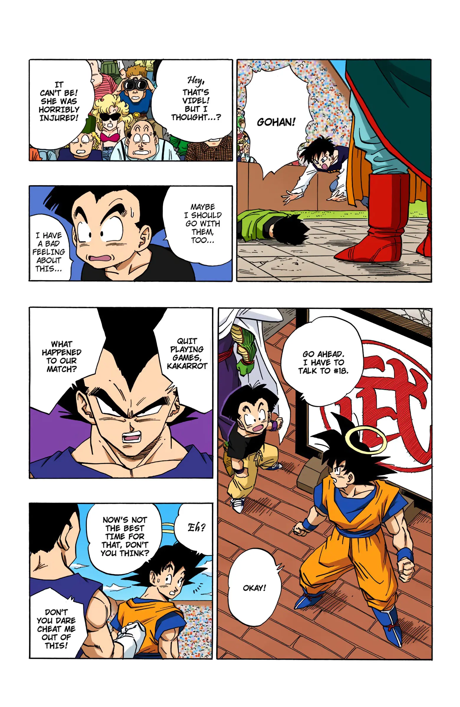 DBZ Majin Buu Saga Colored Manga, chapter 445, page 3