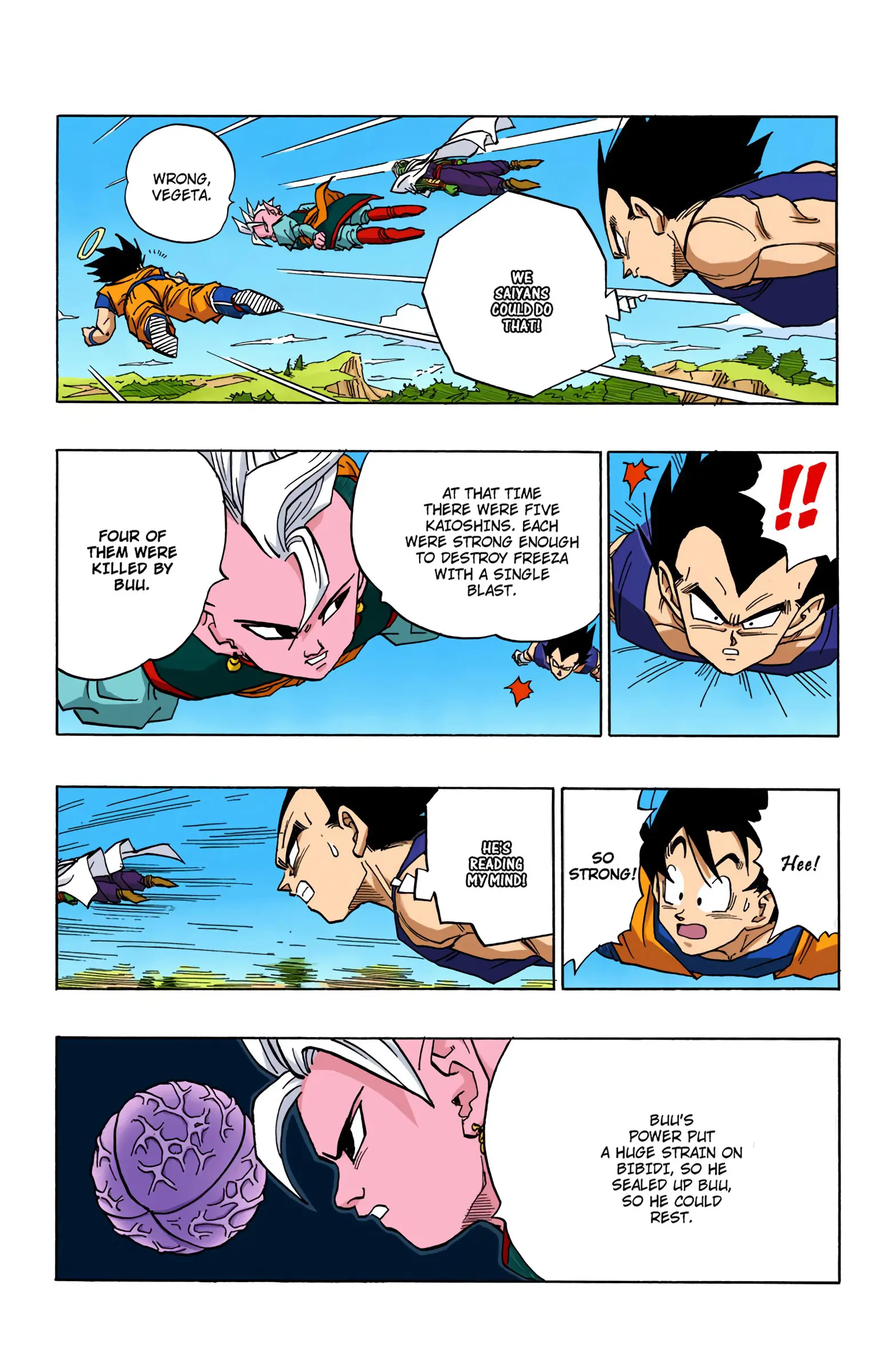 DBZ Majin Buu Saga Colored Manga, chapter 445, page 14