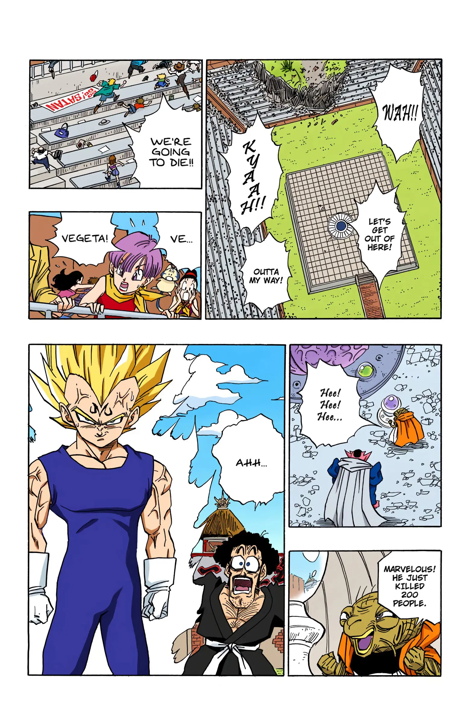 DBZ Majin Buu Saga Colored Manga, chapter 457, page 2