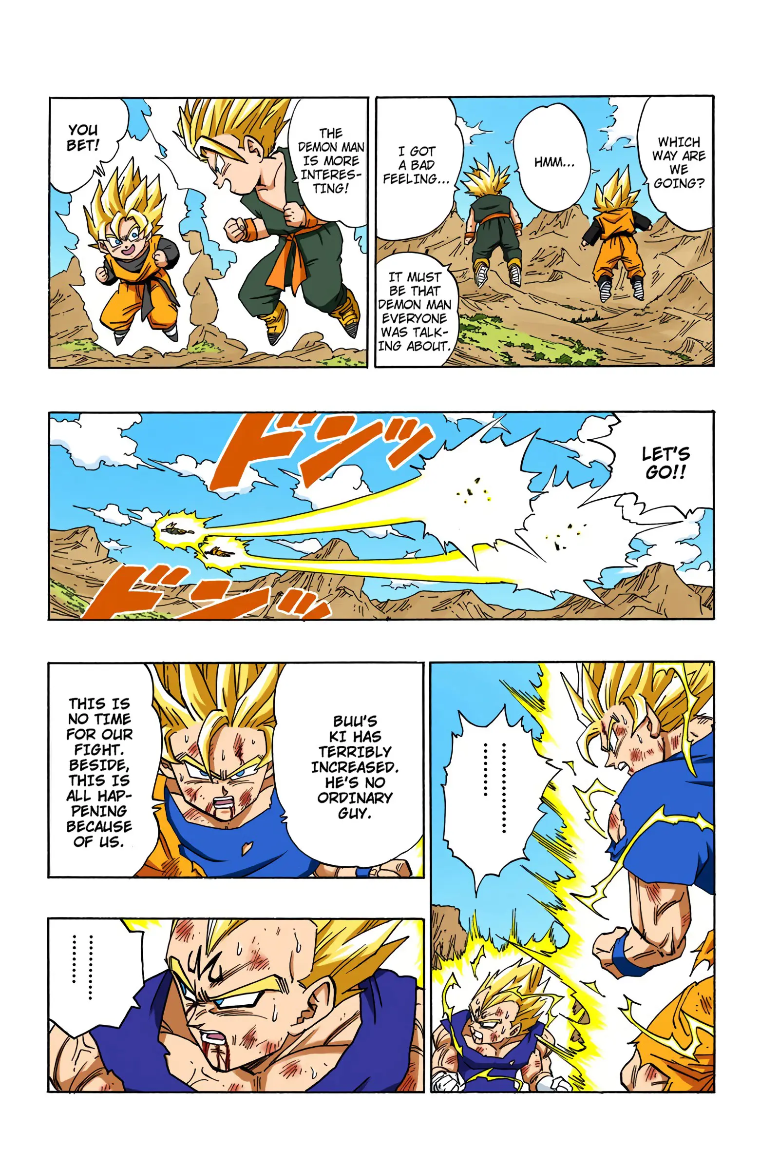 DBZ Majin Buu Saga Colored Manga, chapter 462, page 2