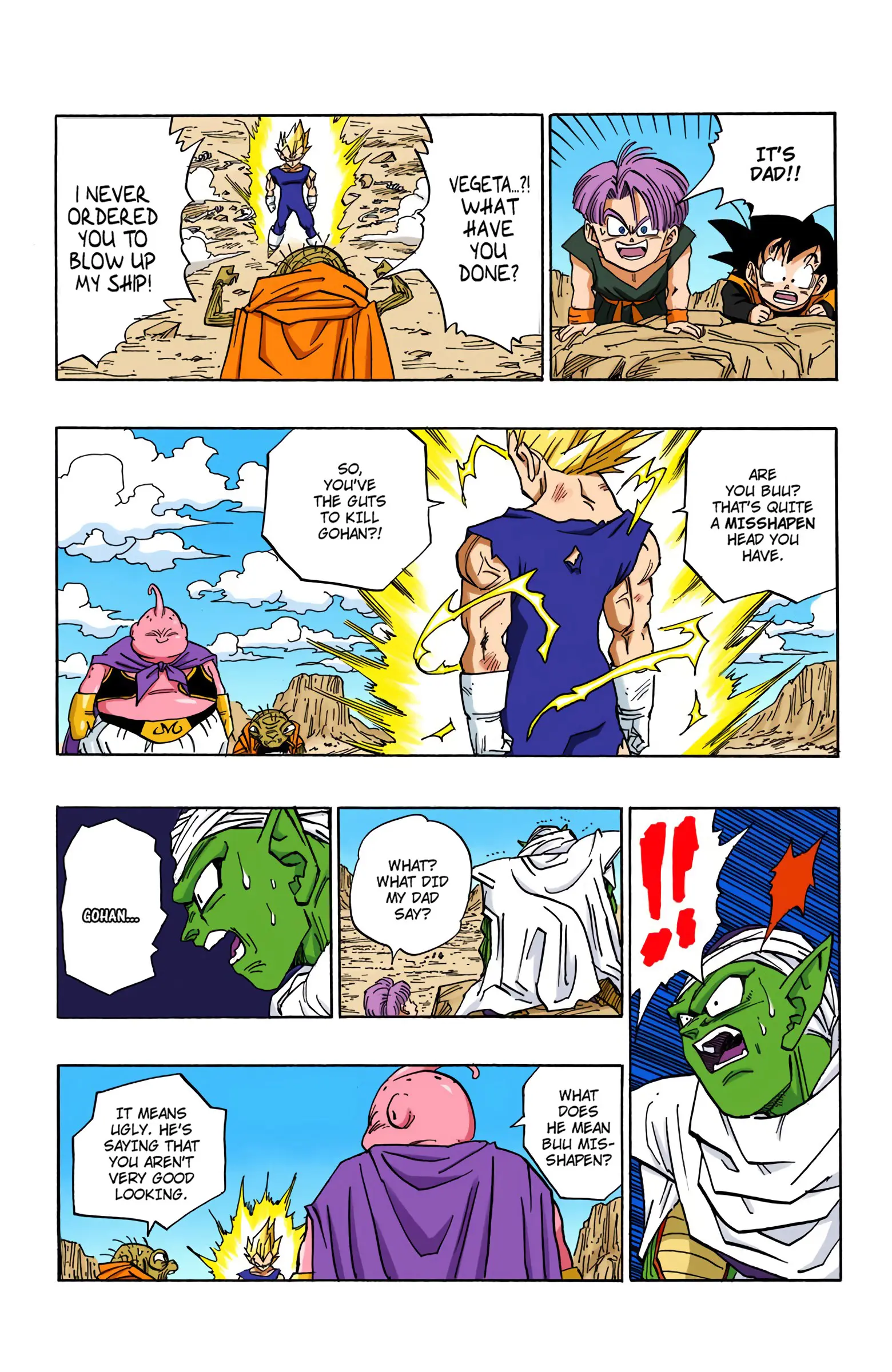 DBZ Majin Buu Saga Colored Manga, chapter 464, page 10