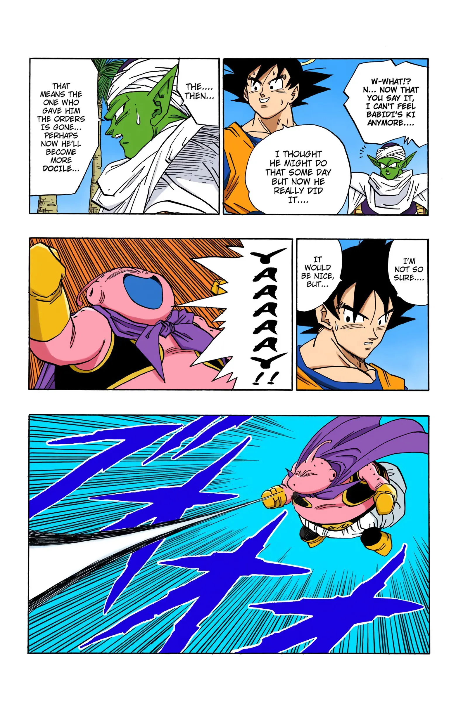 DBZ Majin Buu Saga Colored Manga, chapter 476, page 3