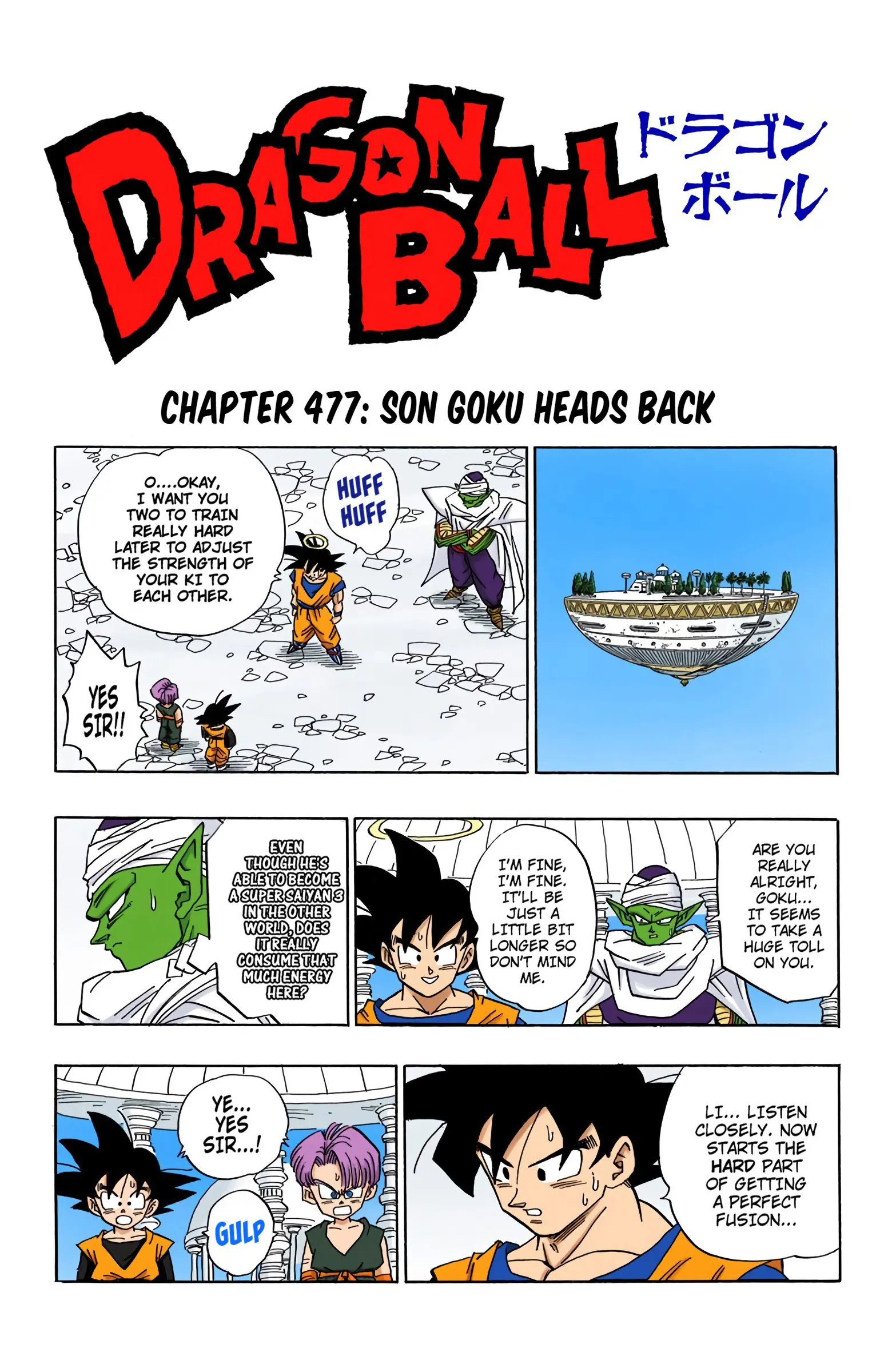 DBZ Majin Buu Saga Colored Manga, chapter 477, page 1