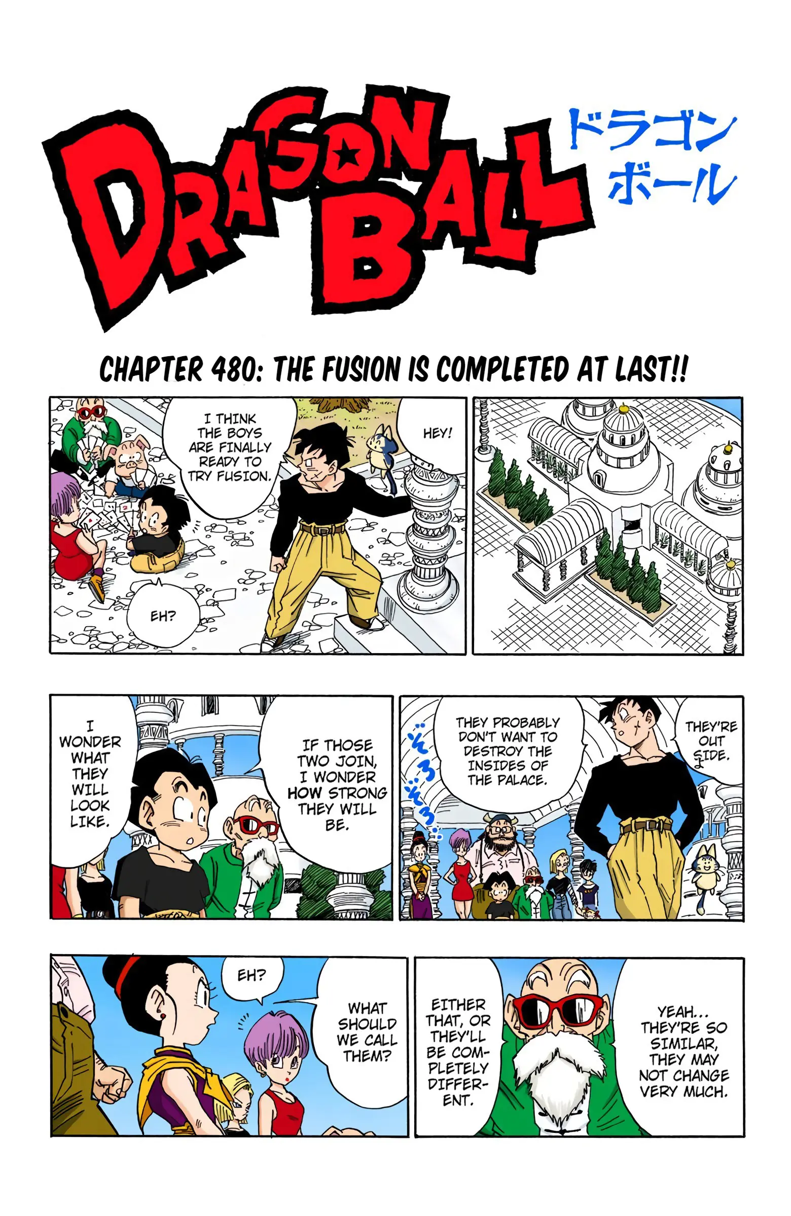 DBZ Majin Buu Saga Colored Manga, chapter 480, page 1