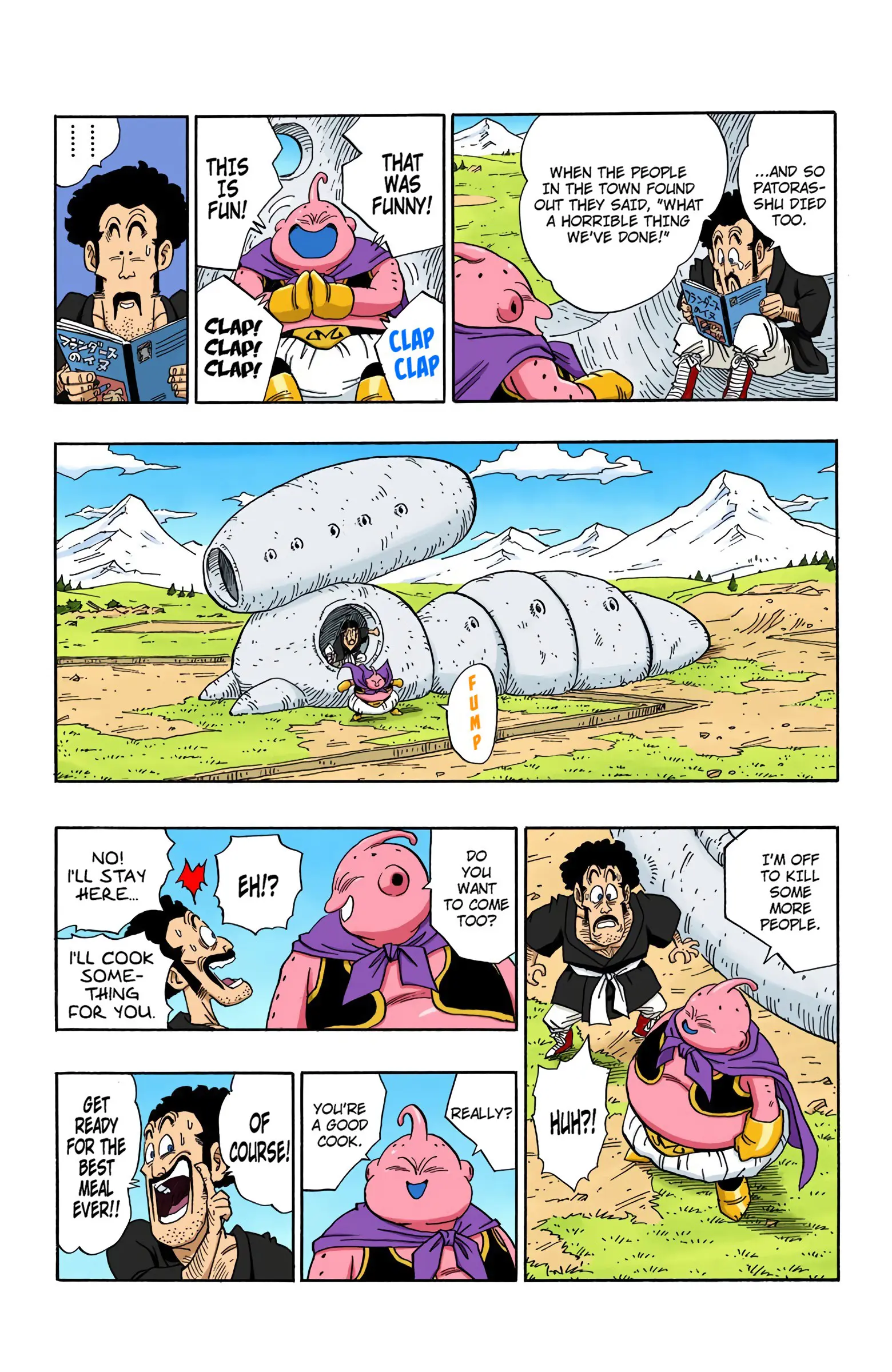 DBZ Majin Buu Saga Colored Manga, chapter 483, page 2