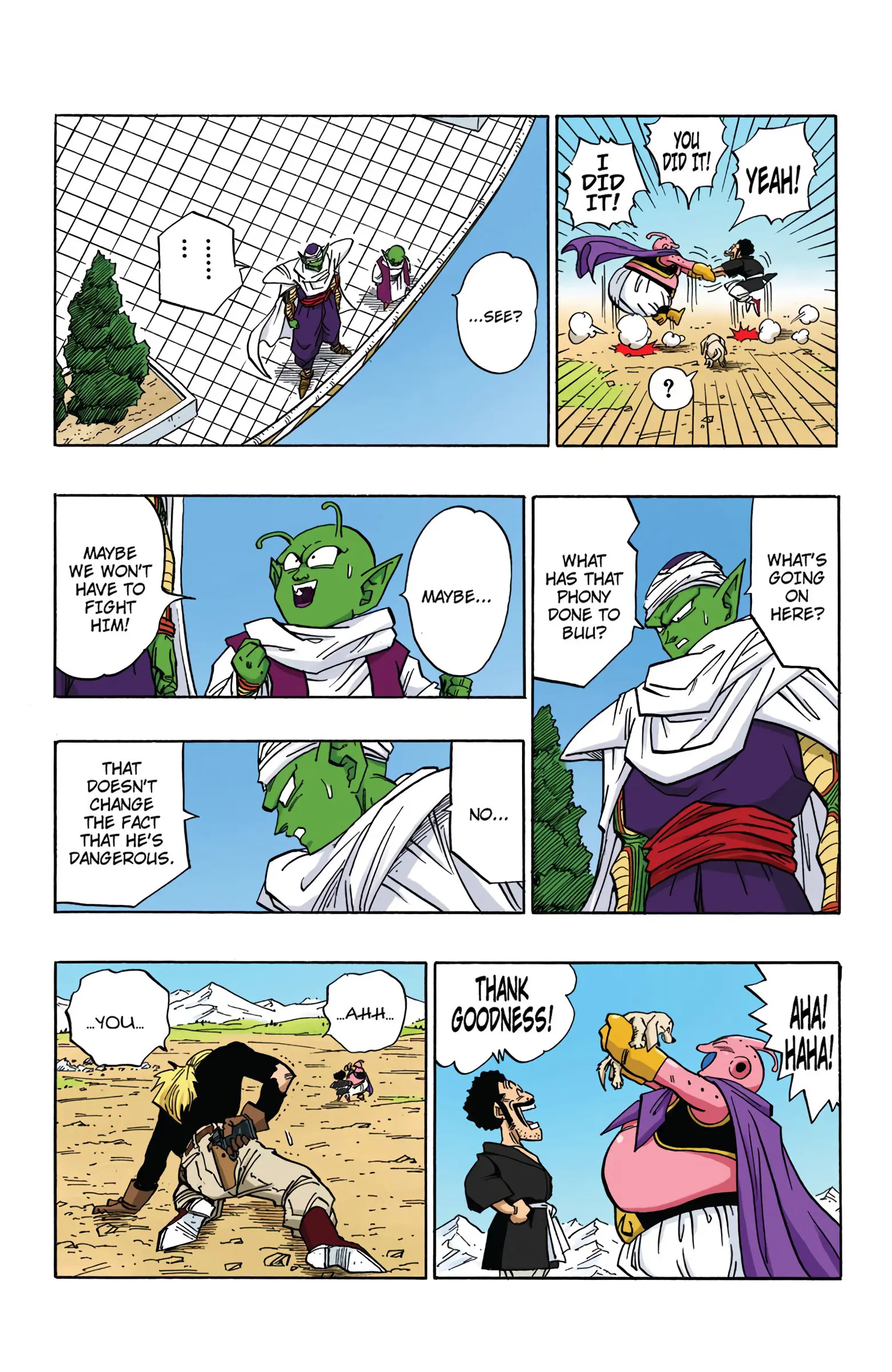 DBZ Majin Buu Saga Colored Manga, chapter 484, page 9