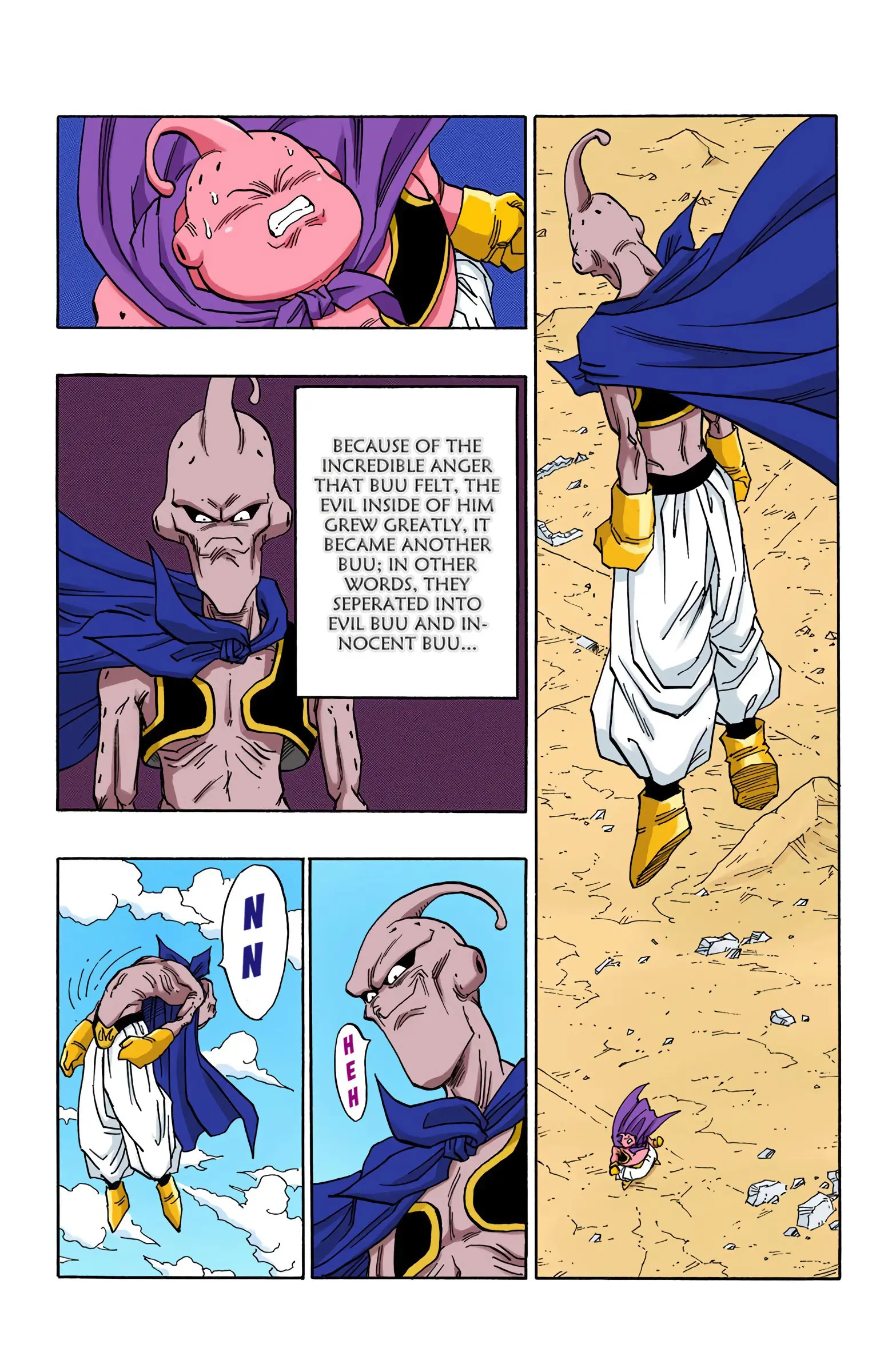 DBZ Majin Buu Saga Colored Manga, chapter 485, page 3