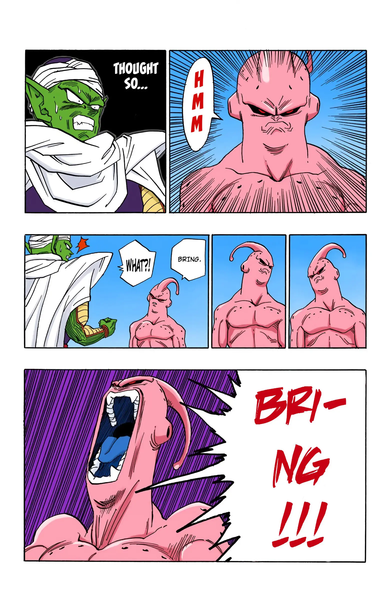 DBZ Majin Buu Saga Colored Manga, chapter 487, page 2