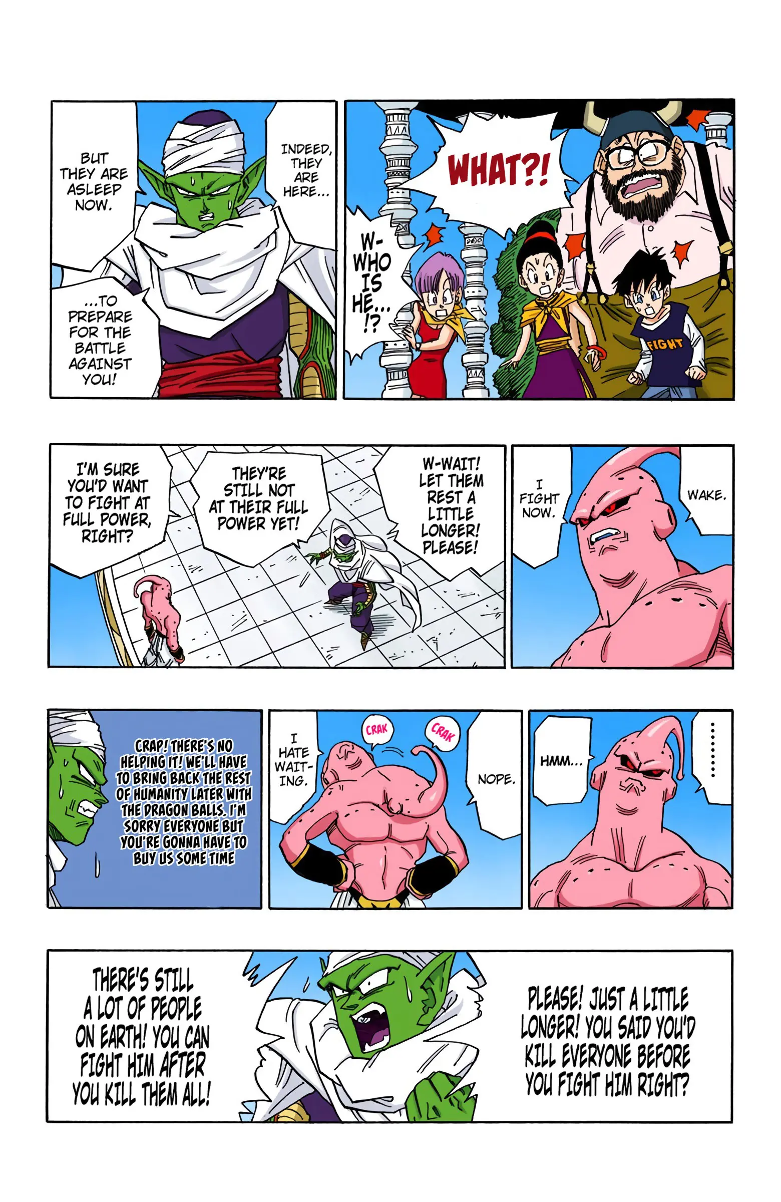 DBZ Majin Buu Saga Colored Manga, chapter 487, page 3