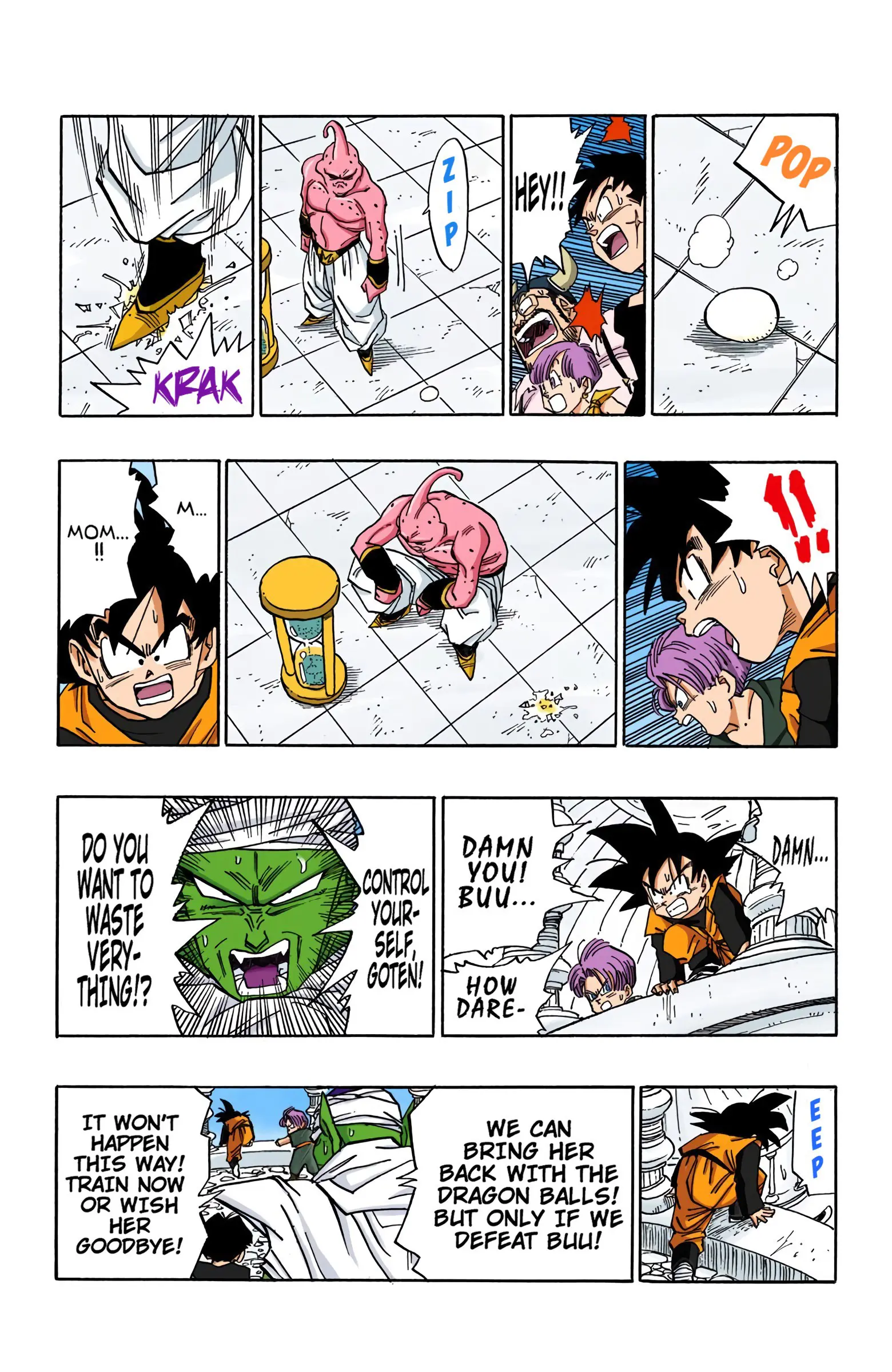 DBZ Majin Buu Saga Colored Manga, chapter 488, page 7