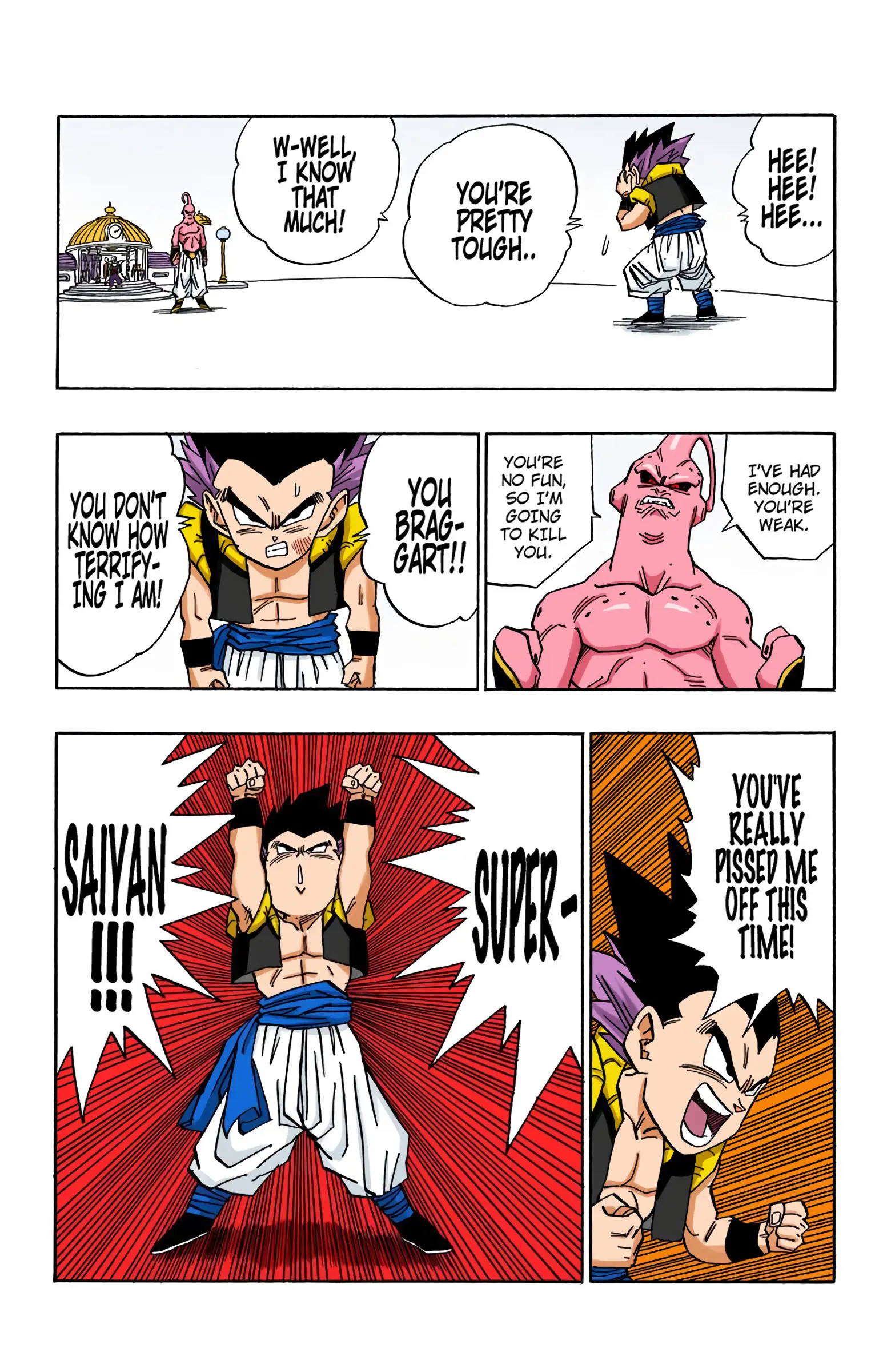 DBZ Majin Buu Saga Colored Manga, chapter 490, page 4