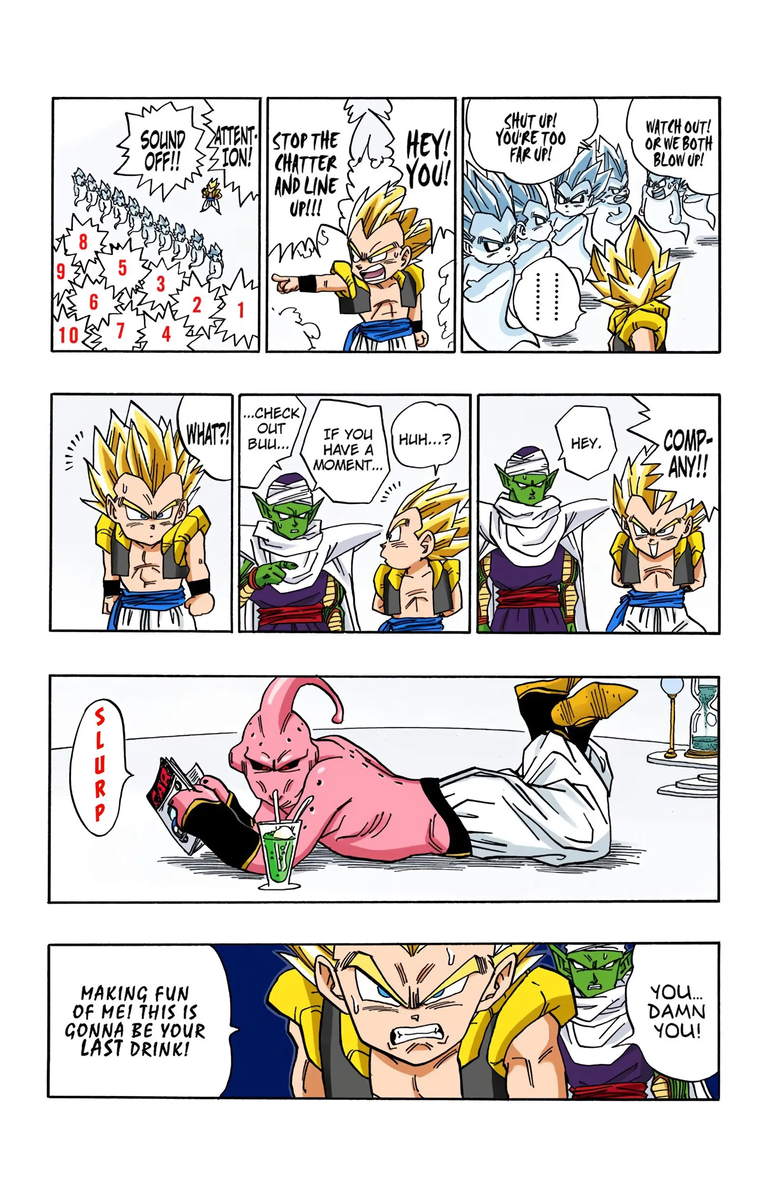 DBZ Majin Buu Saga Colored Manga, chapter 491, page 7