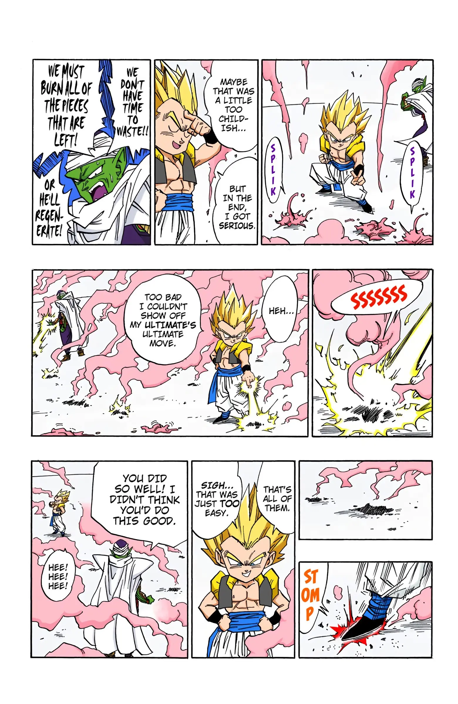 DBZ Majin Buu Saga Colored Manga, chapter 492, page 3