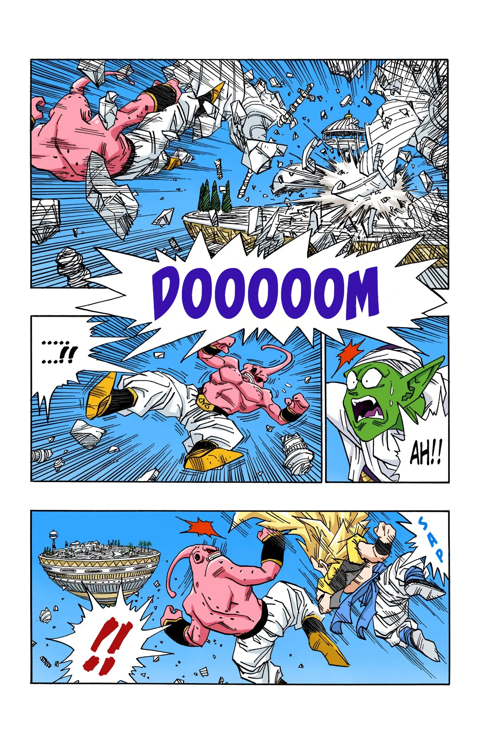 DBZ Majin Buu Saga Colored Manga, chapter 494, page 3