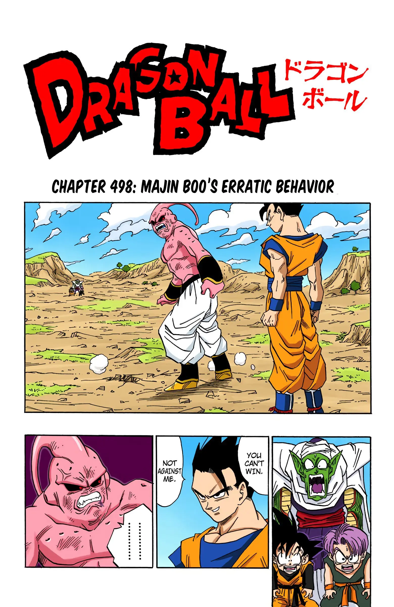DBZ Majin Buu Saga Colored Manga, chapter 498, page 1