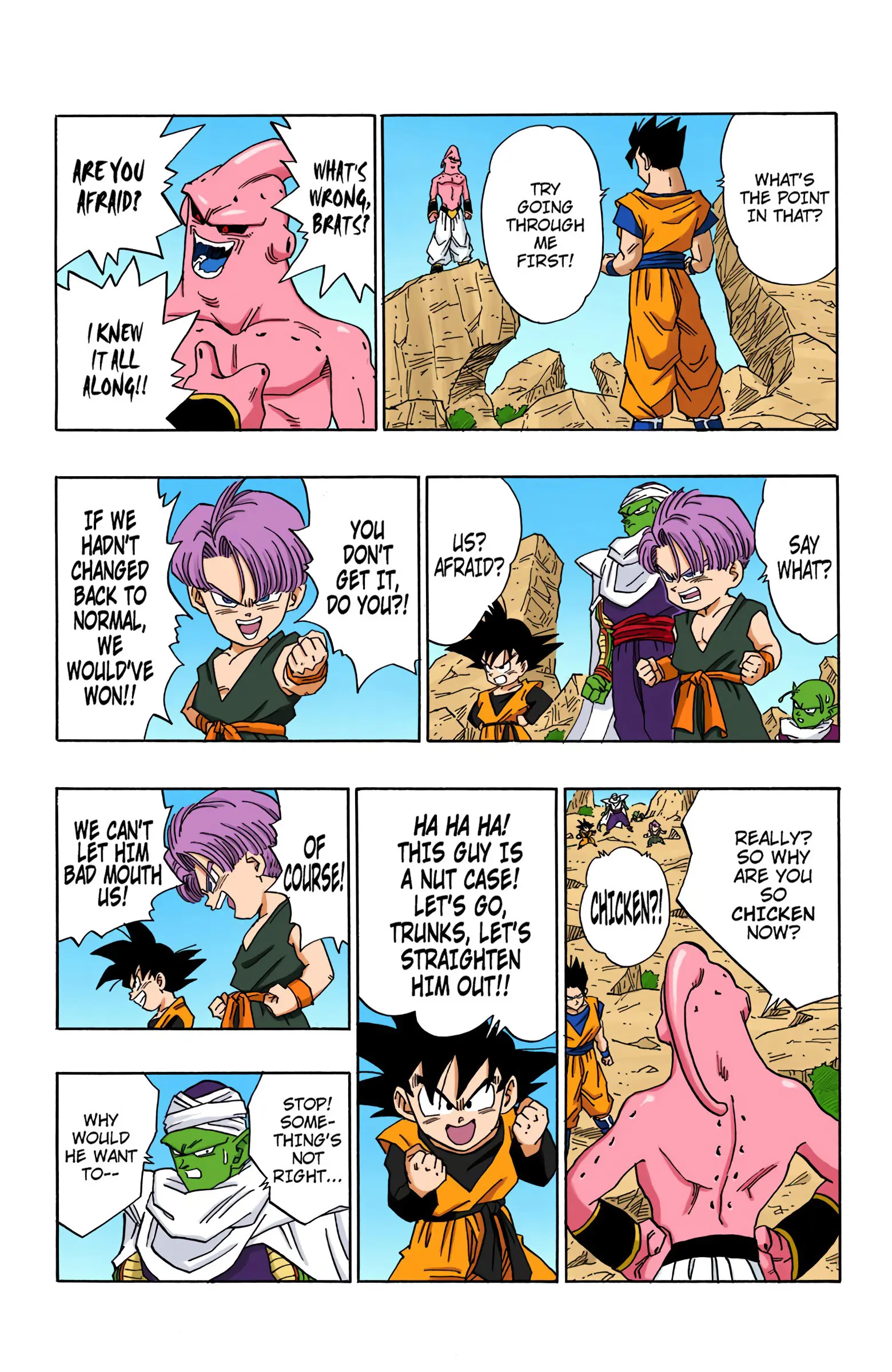 DBZ Majin Buu Saga Colored Manga, chapter 499, page 4