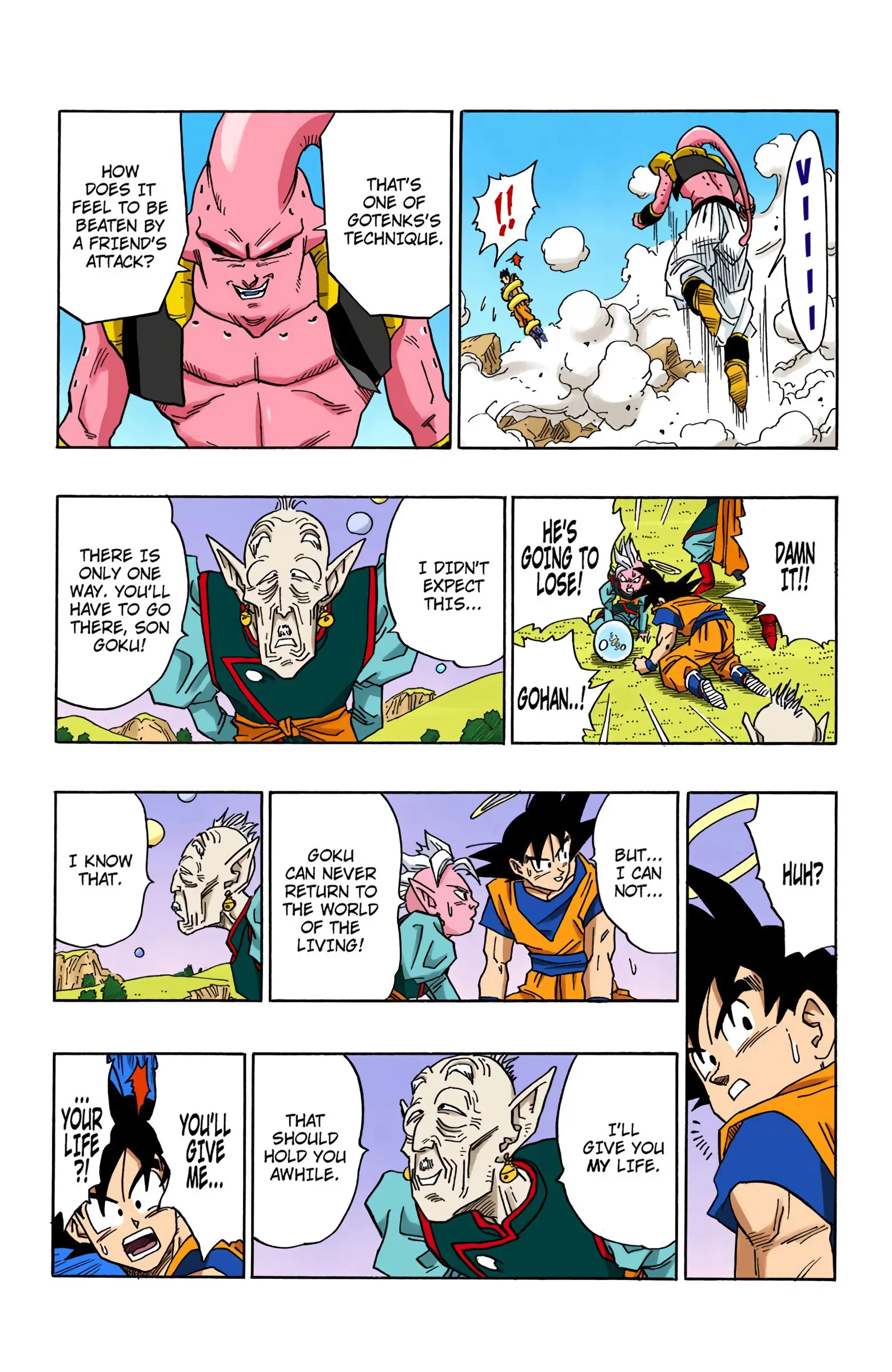 DBZ Majin Buu Saga Colored Manga, chapter 500, page 9