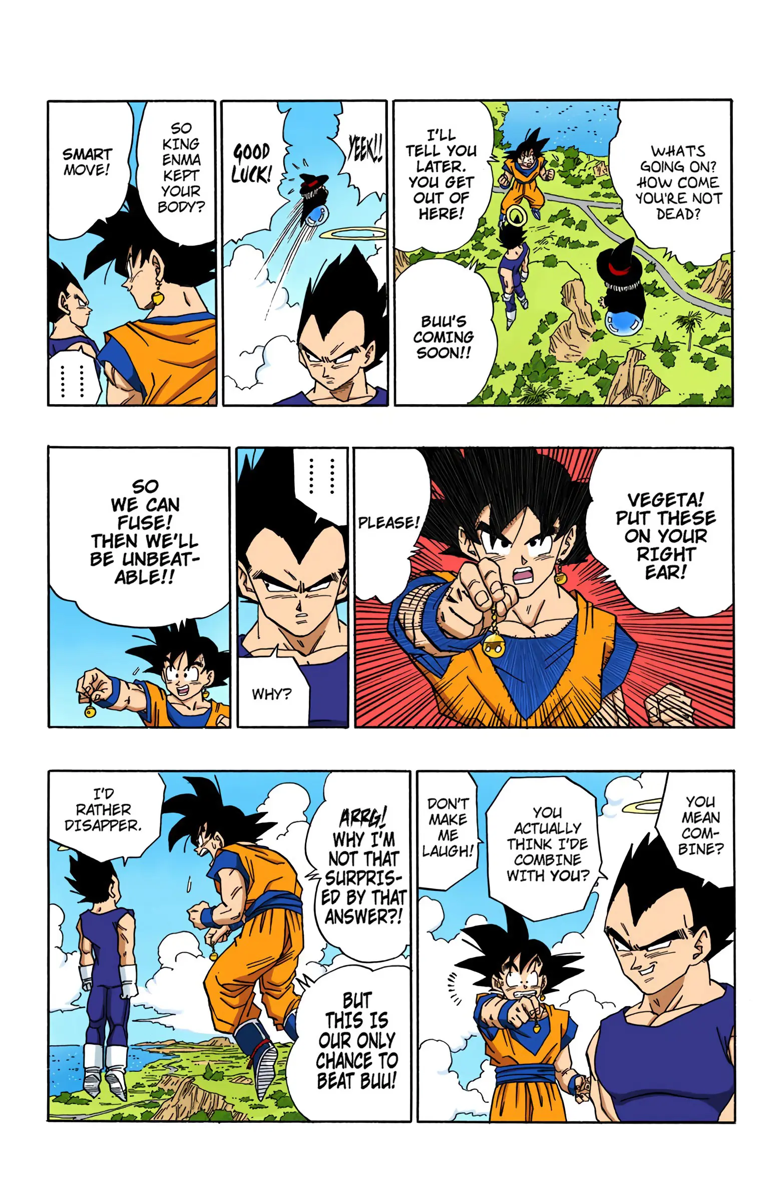 DBZ Majin Buu Saga Colored Manga, chapter 503, page 9