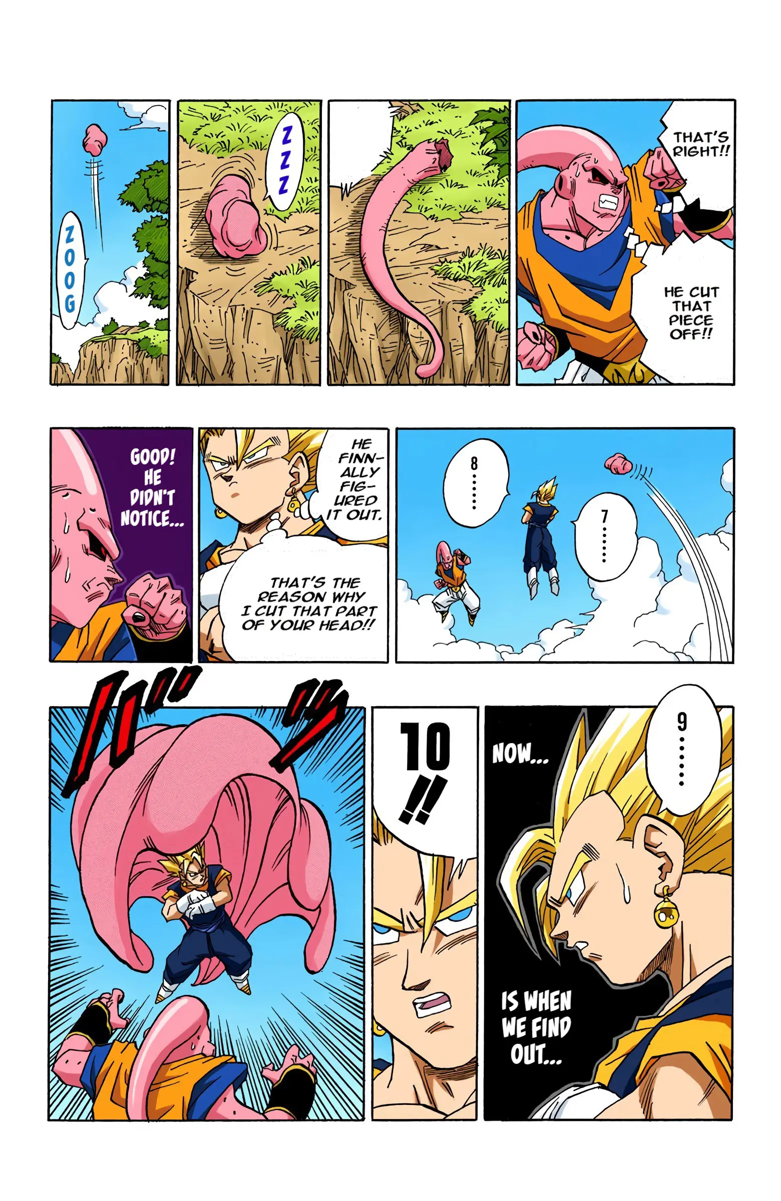 DBZ Majin Buu Saga Colored Manga, chapter 505, page 12