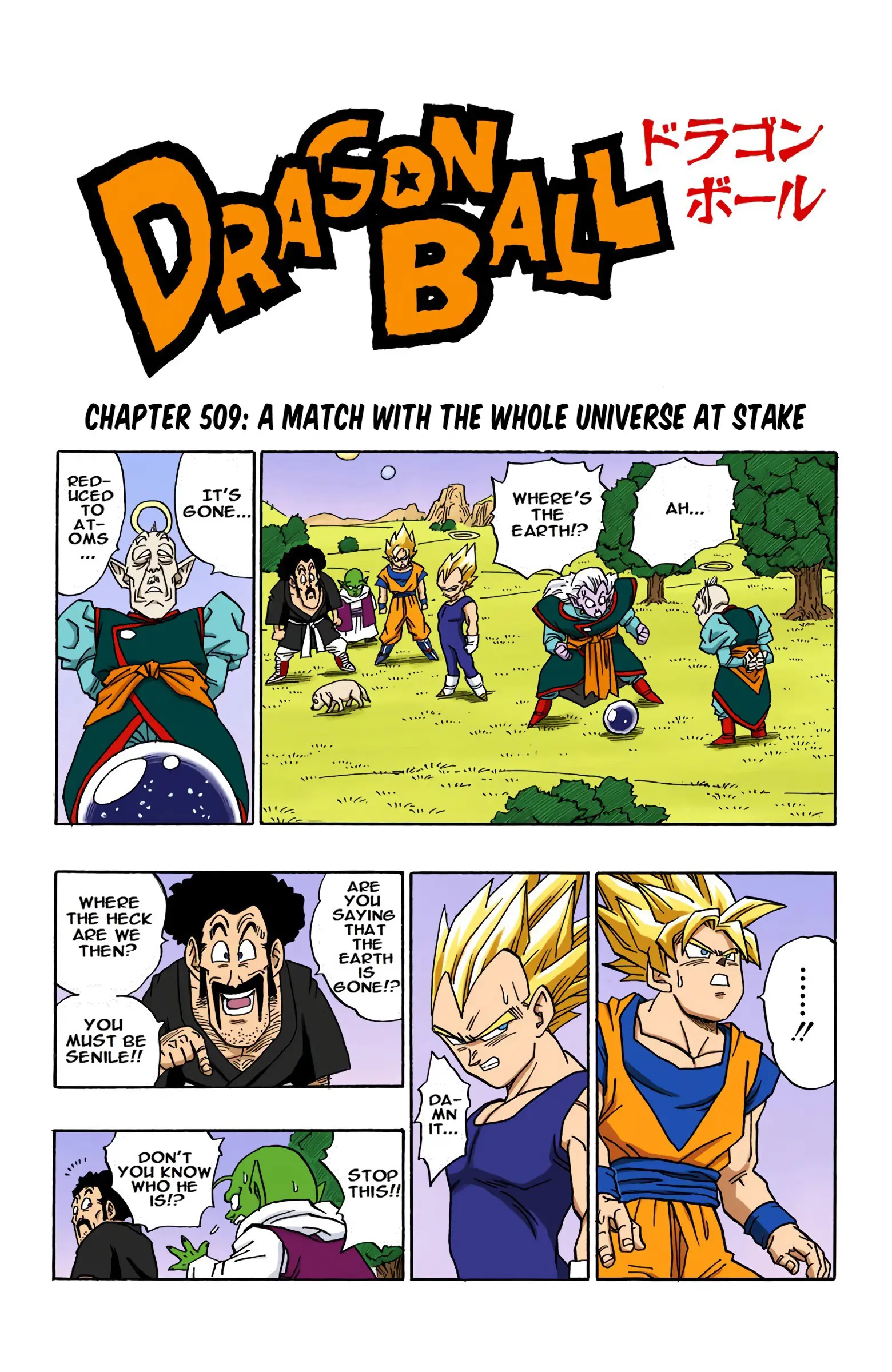 DBZ Majin Buu Saga Colored Manga, chapter 509, page 1
