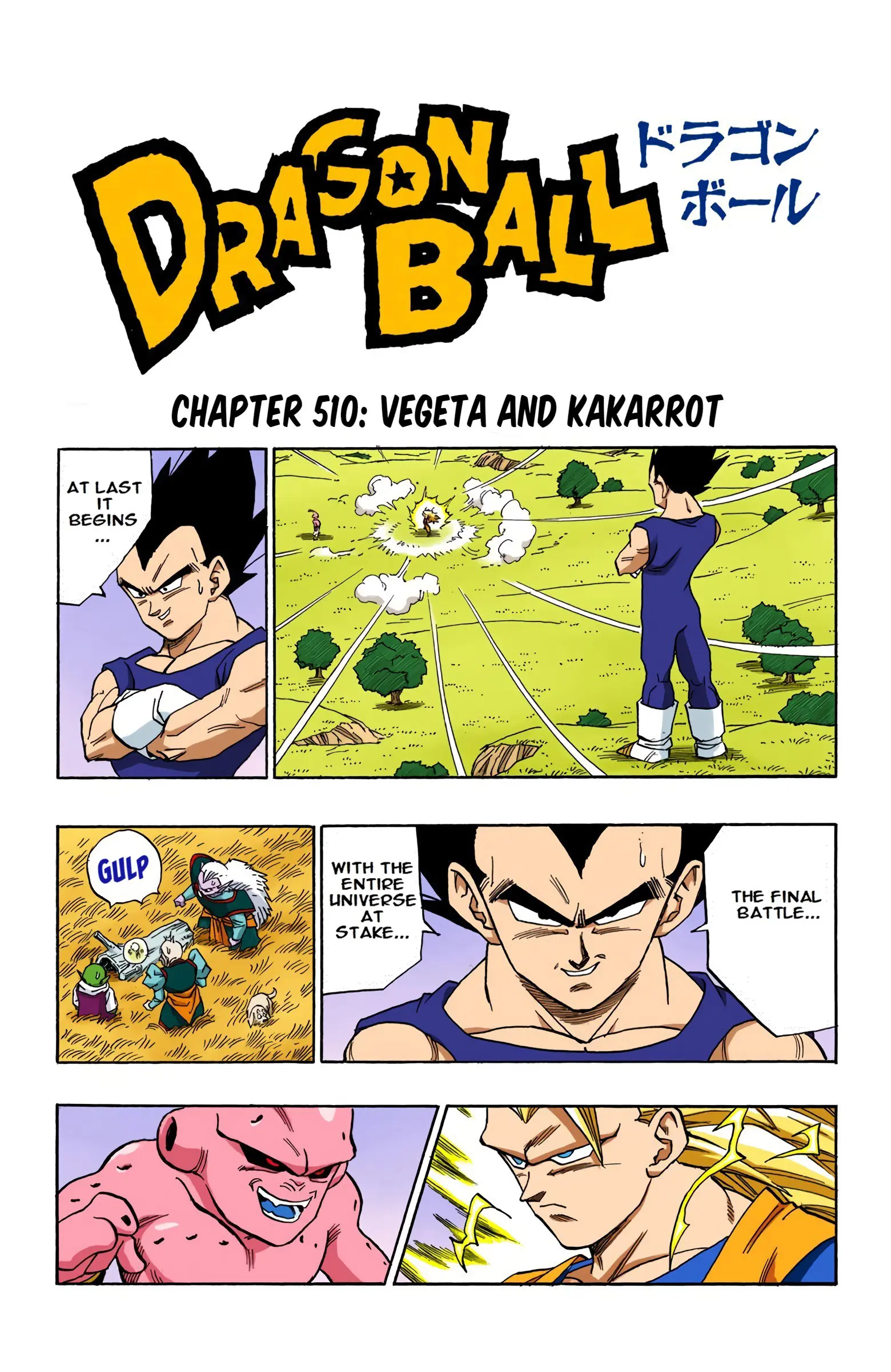 DBZ Majin Buu Saga Colored Manga, chapter 510, page 1