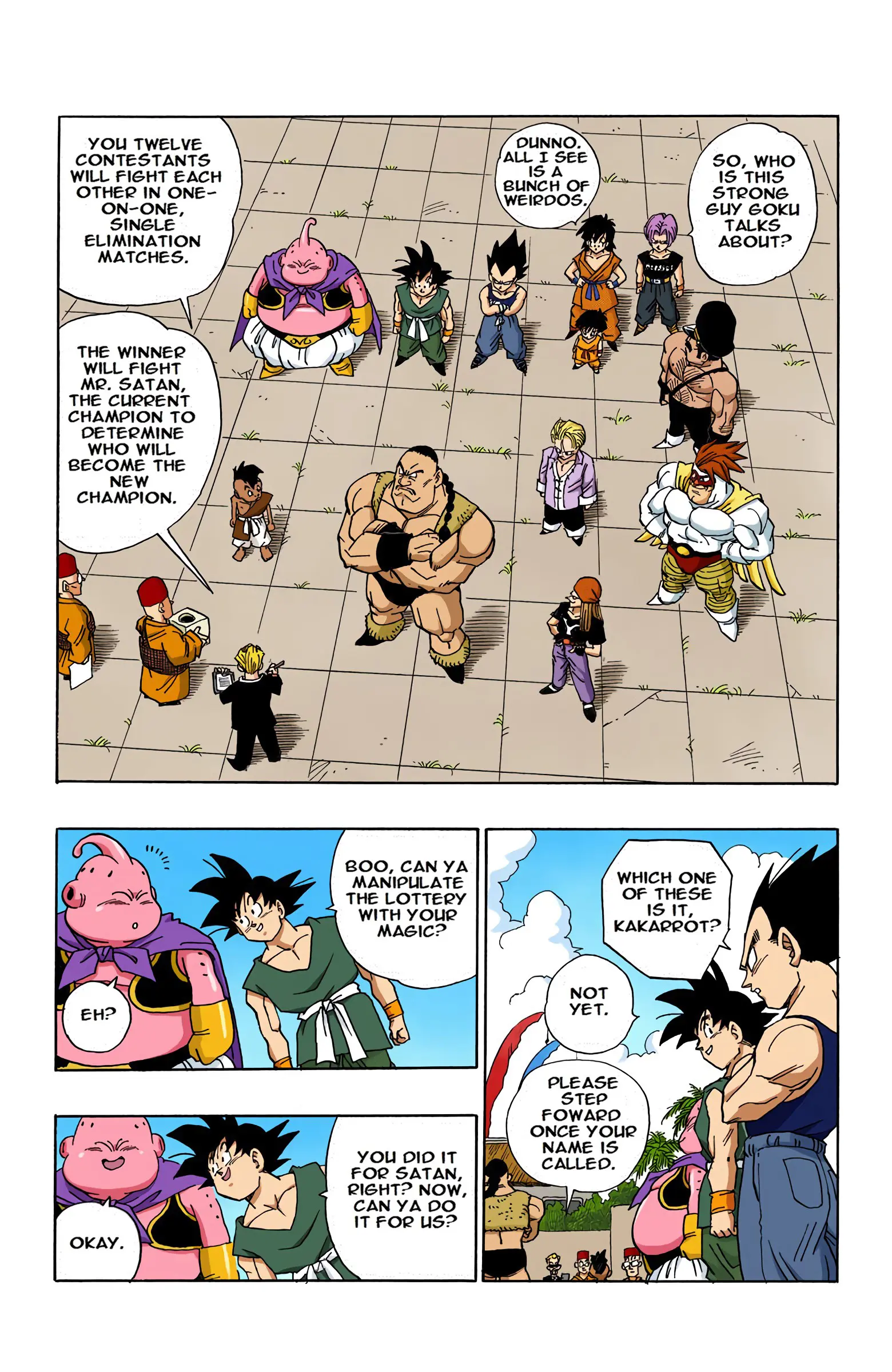 DBZ Majin Buu Saga Colored Manga, chapter 518, page 9