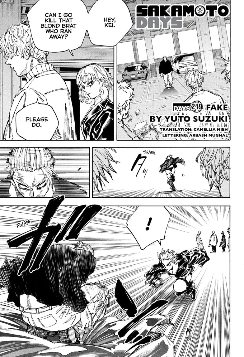 Sakamoto Days Manga Online, chapter 219, page 1