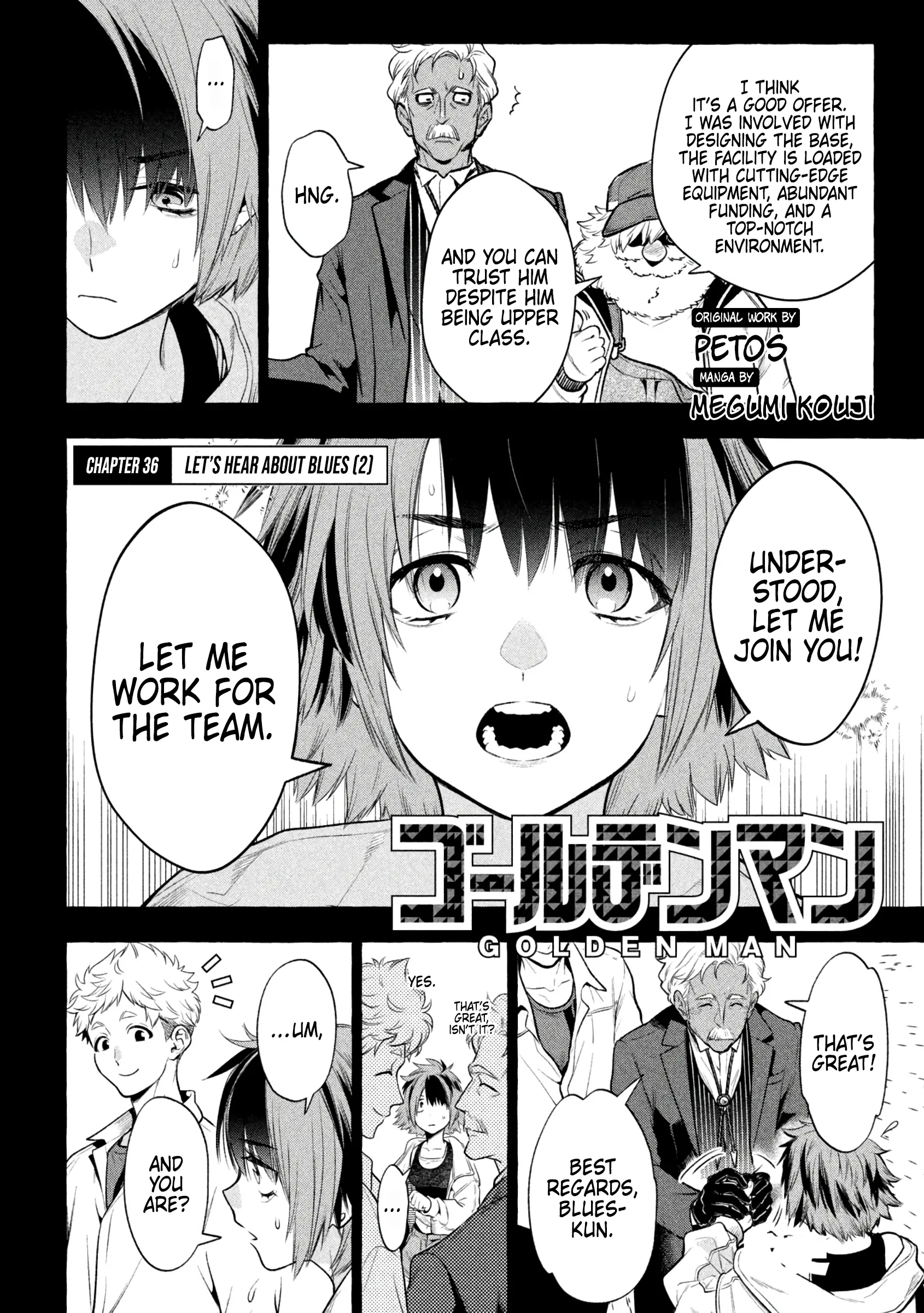GOLDEN MAN Manga, chapter 36, page 2
