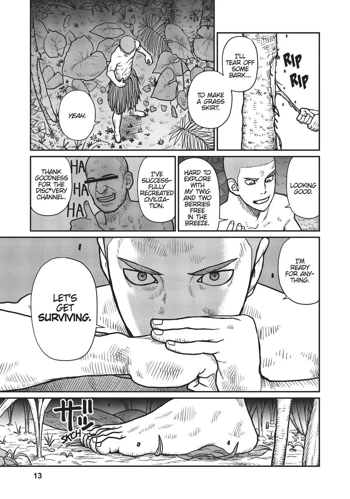Yajin Tensei: Karate Survivor in Another World, chapter 1, page 13