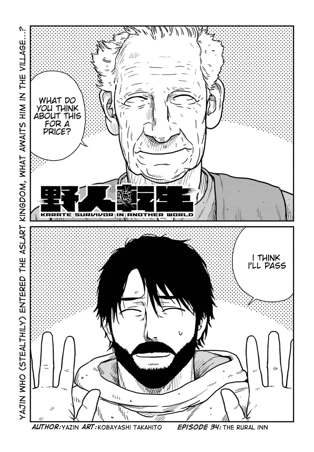 Yajin Tensei: Karate Survivor in Another World, chapter 34, page 1