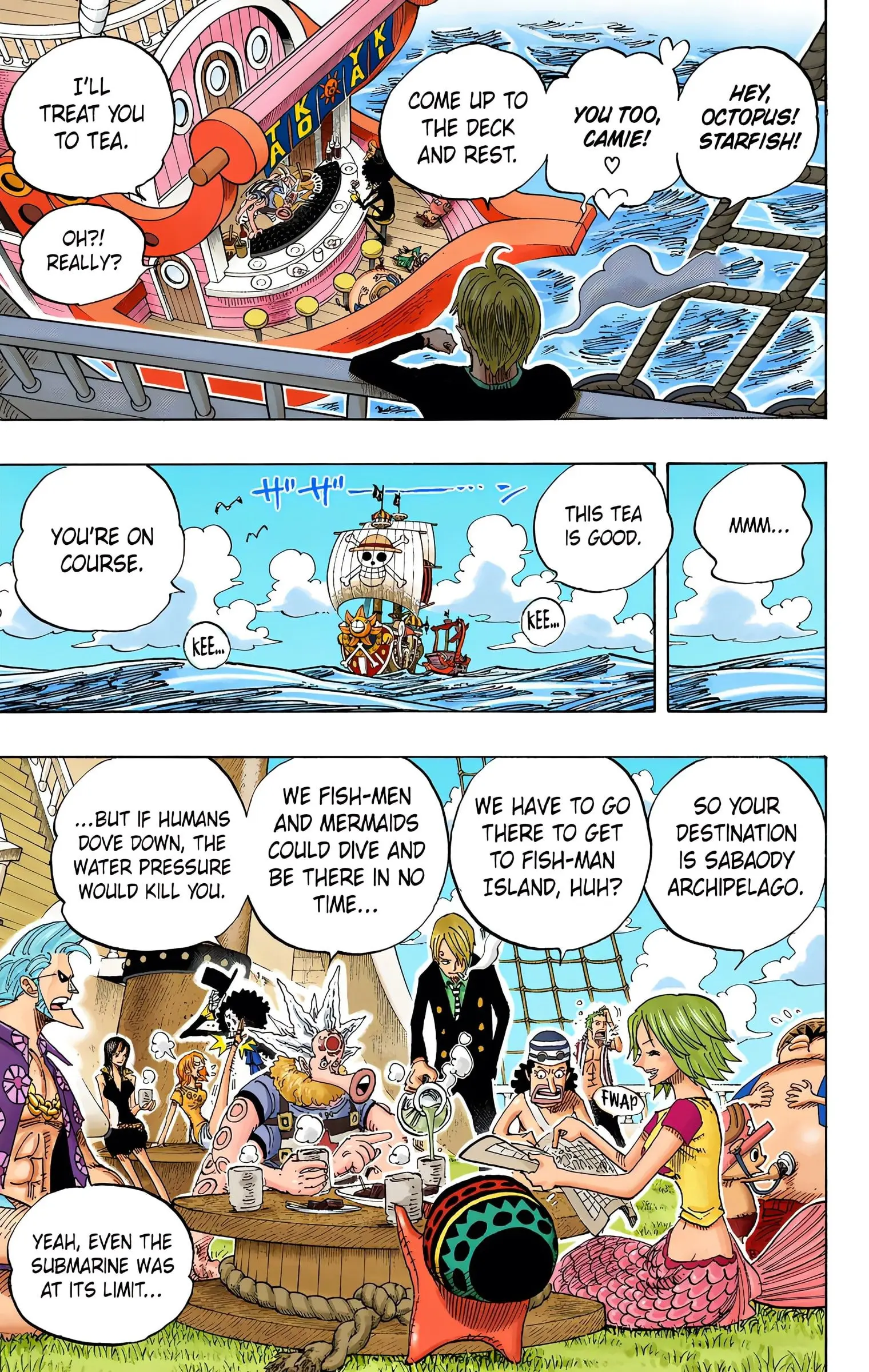One Piece Colored, chapter 496, page 9